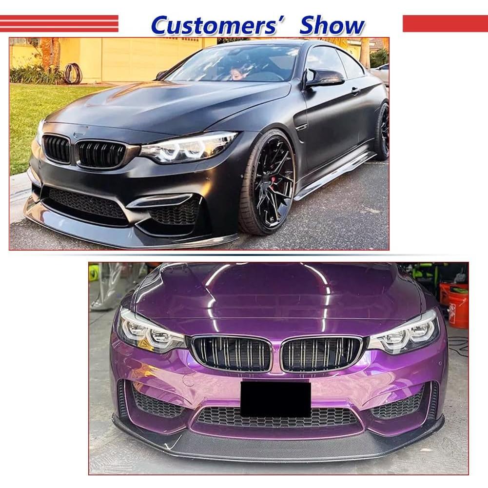Labio Frontal de Fibra de Carbono JC SPORTLINE para BMW M3 M4 2014-2019