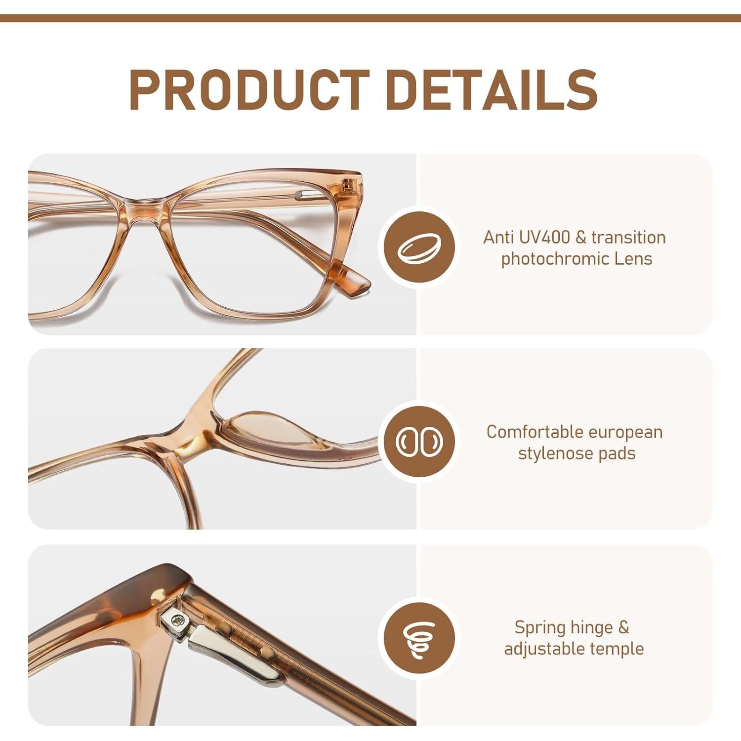 Gafas de lectura LKEYE ojo de gato 2.0 dioptrías paquete 2