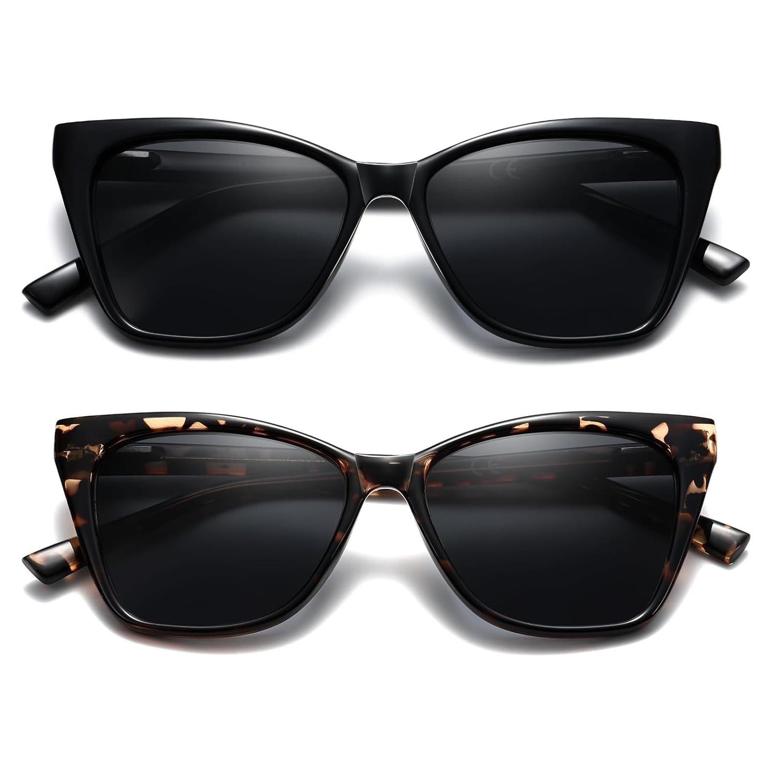 Gafas de lectura solar LKEYE estilo gato ojo 3.0D