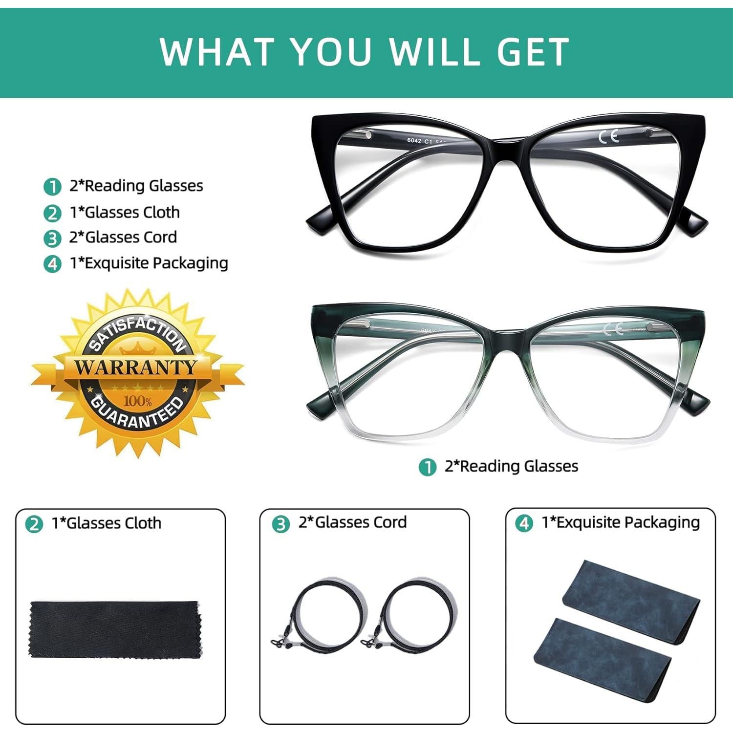 Gafas de lectura LKEYE ojo de gato fotochromáticas 3.5D