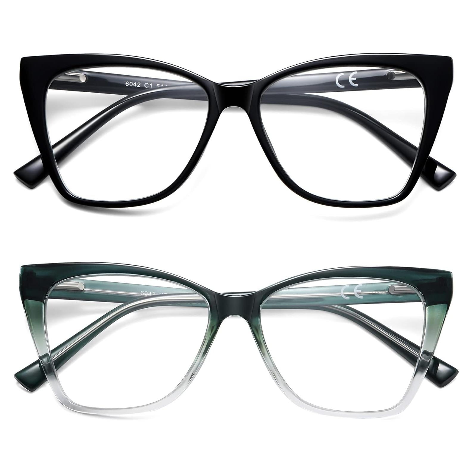 Gafas de lectura fotoquímicas LKEYE ojo de gato 2.25D