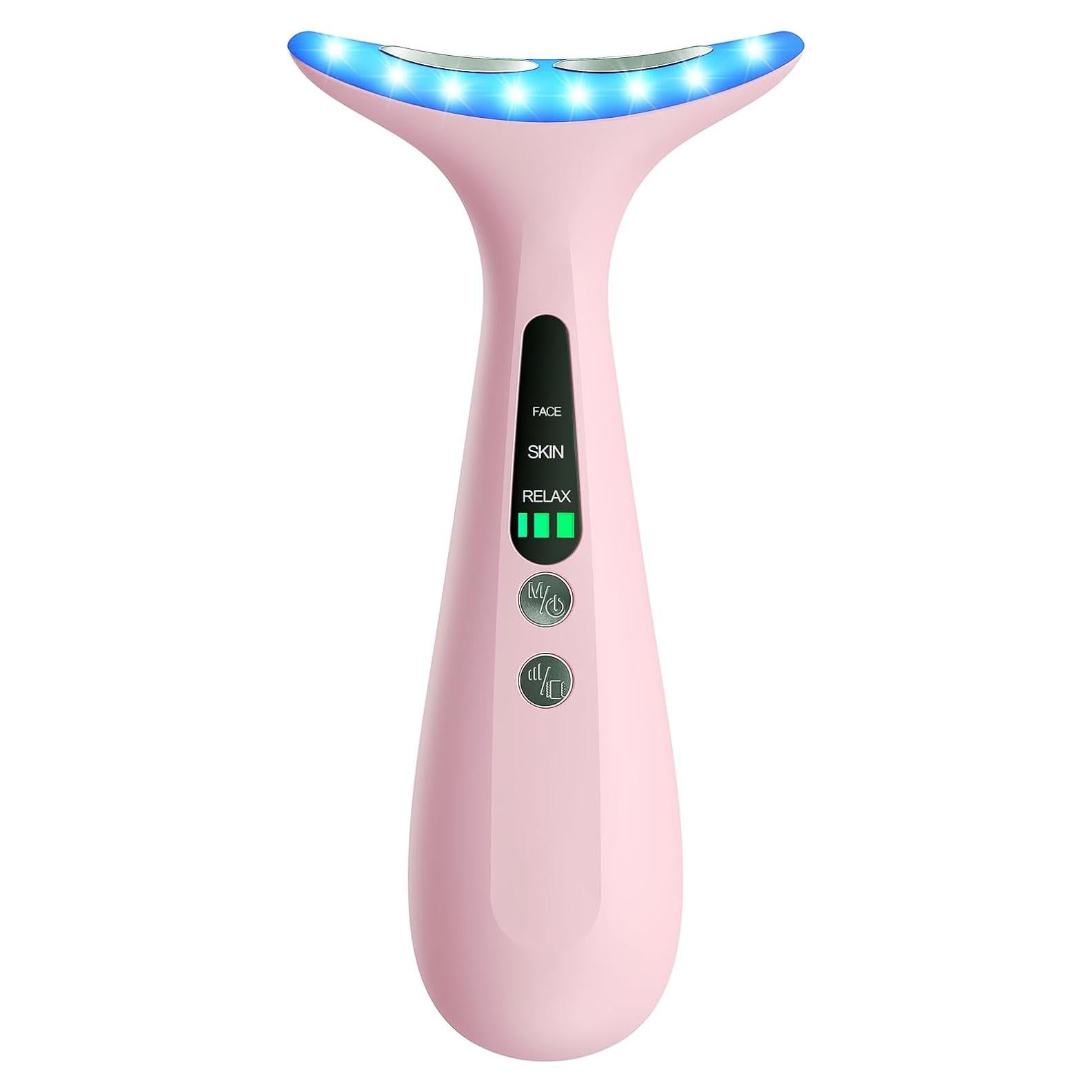 Masajeador Facial y de Cuello Shenzen - Rosa Pálido - 3 Modos