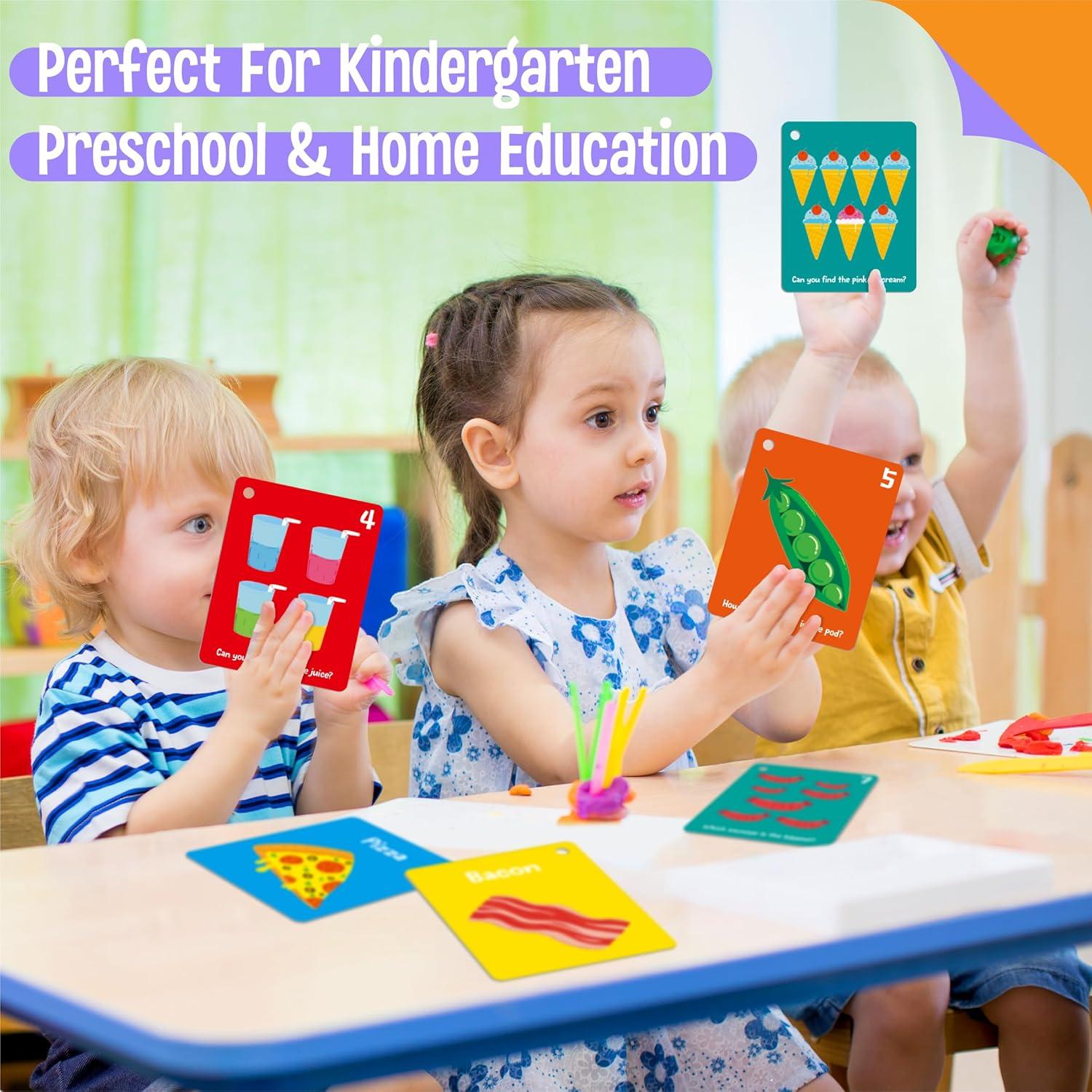 Tarjetas de Comida SpriteGru 50 Piezas Doble Cara Educativas