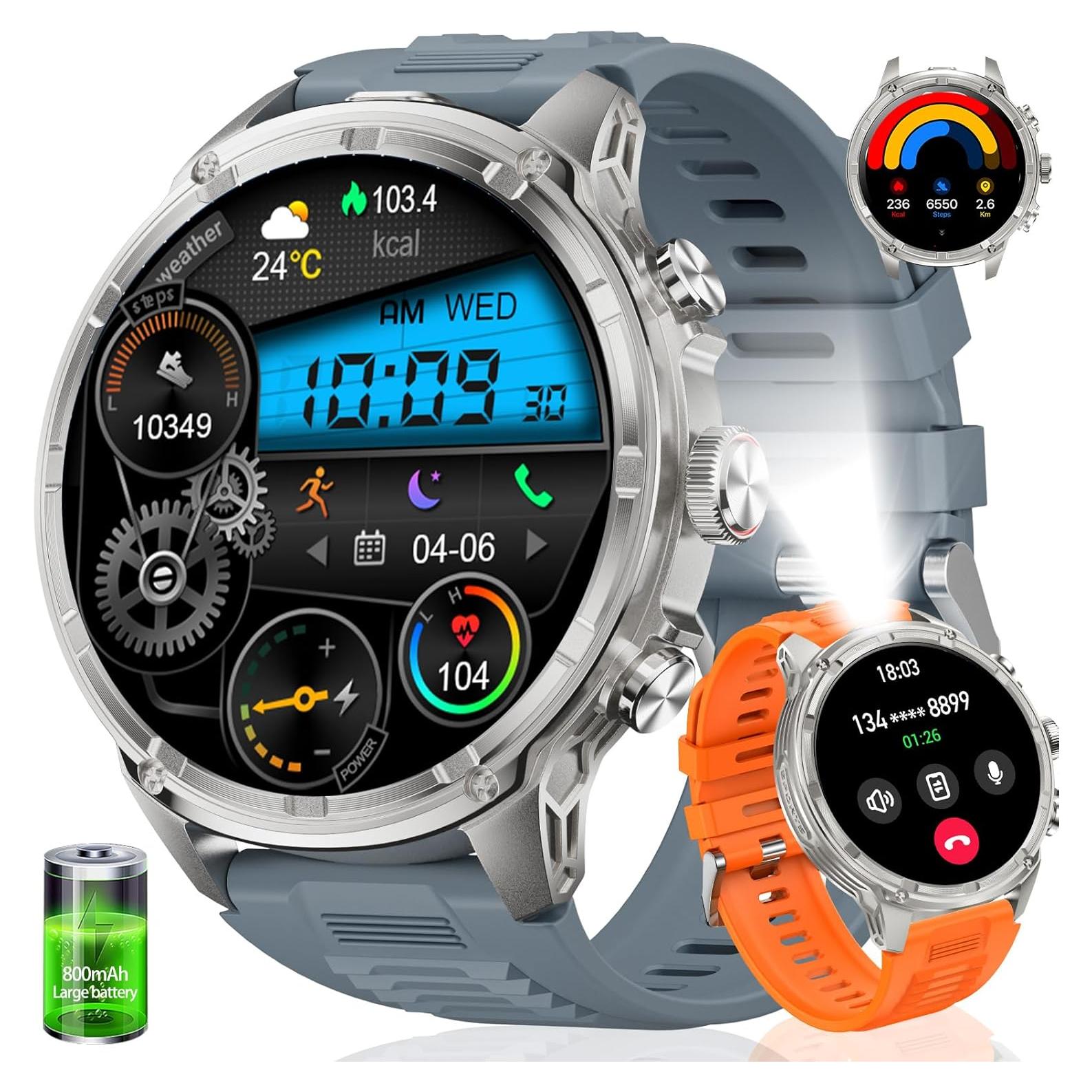 Reloj Inteligente HIRREO FV13 con Pantalla 1.85" y 100 Modos