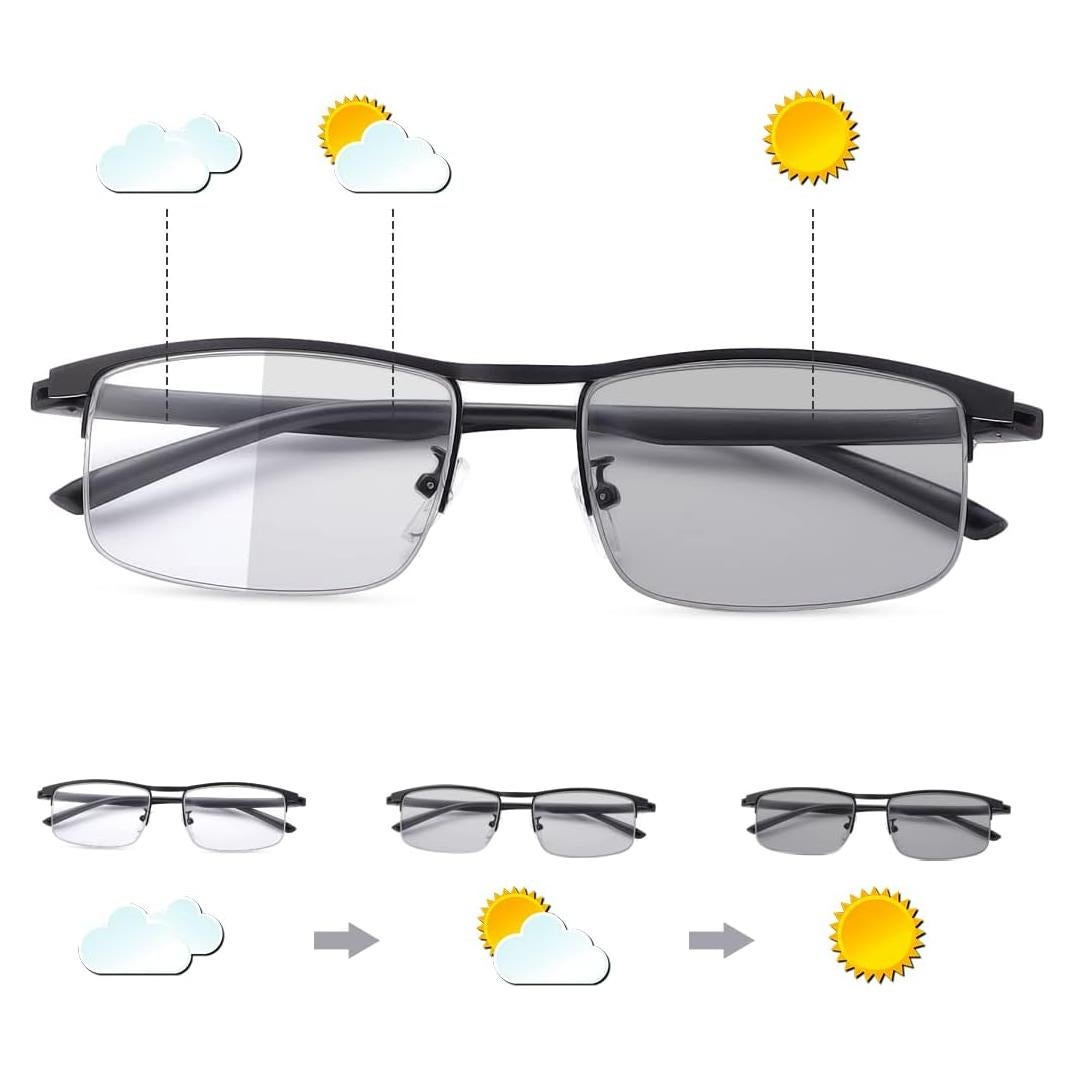 Gafas de lectura progresivas MIRYEA foto-cromáticas UV400