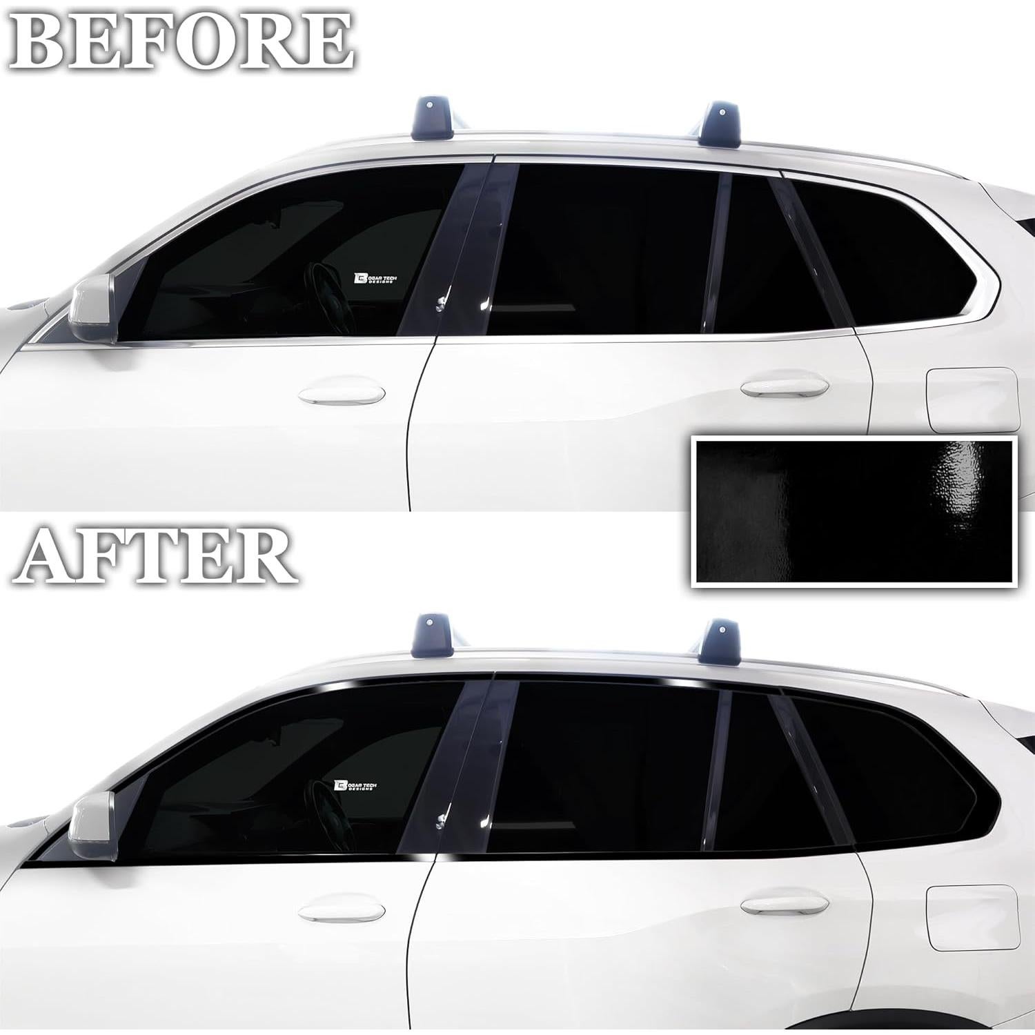 Eliminación de Cromo Ventana Lateral BMW X5 2019-2025 Negro Brillante