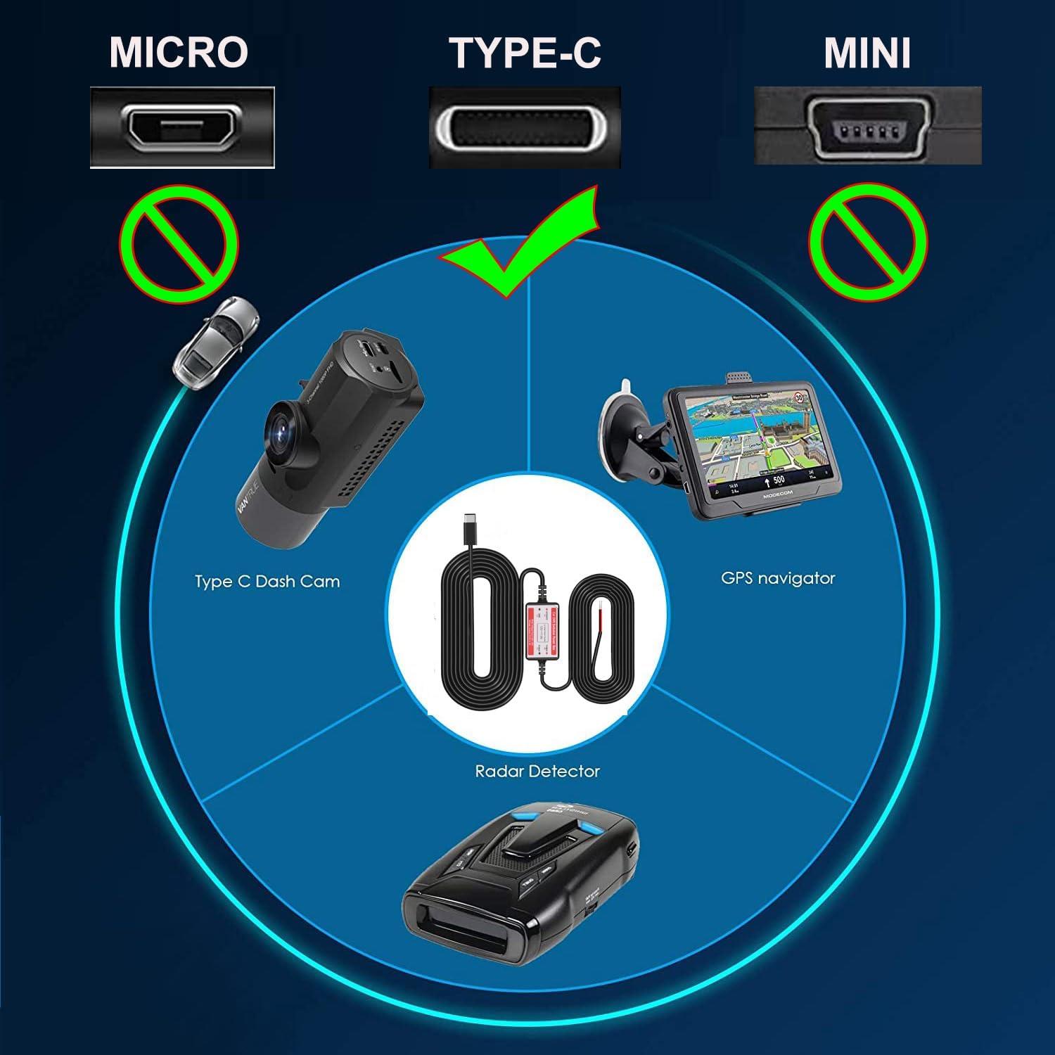 Kit de Cableado Duro USB Tipo C 3.2m para Cámara de Tablero