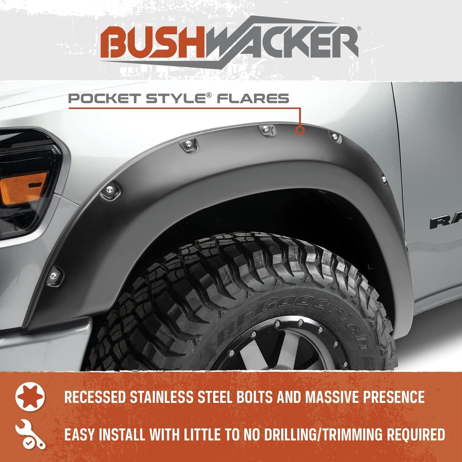 Guardabarros Bushwacker Estilo Pocket para Volkswagen Amarok 2011-2016