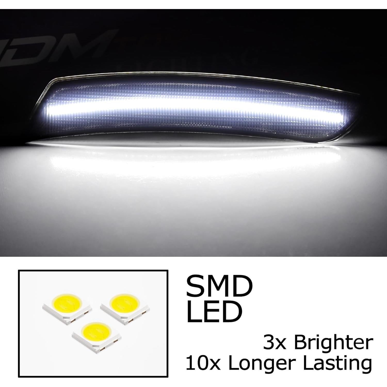 Luz de Marcador Lateral LED iJDMTOY Ahumada para Chevy Camaro 2016-2023