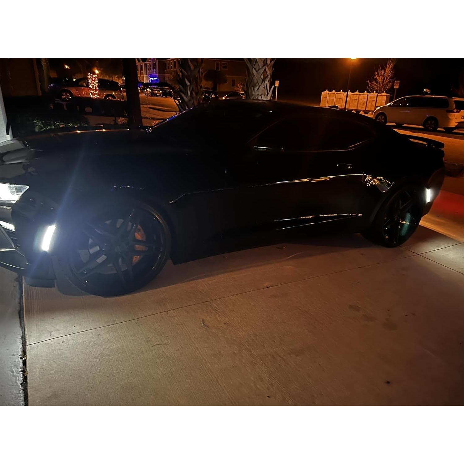 Luz de Marcador Lateral LED iJDMTOY Ahumada para Chevy Camaro 2016-2023