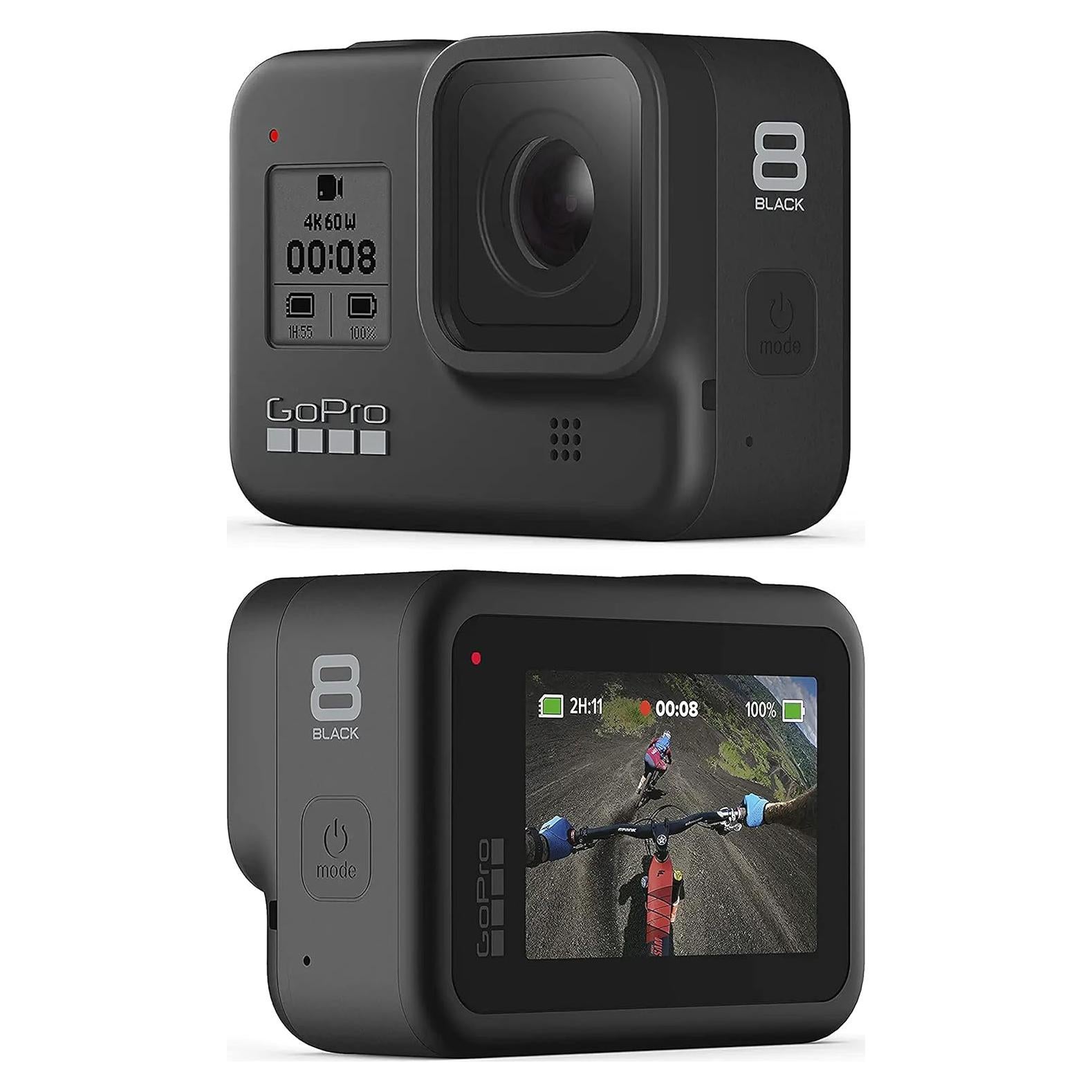 Cámara de Acción GoPro HERO8 Negra 4K 12MP Impermeable