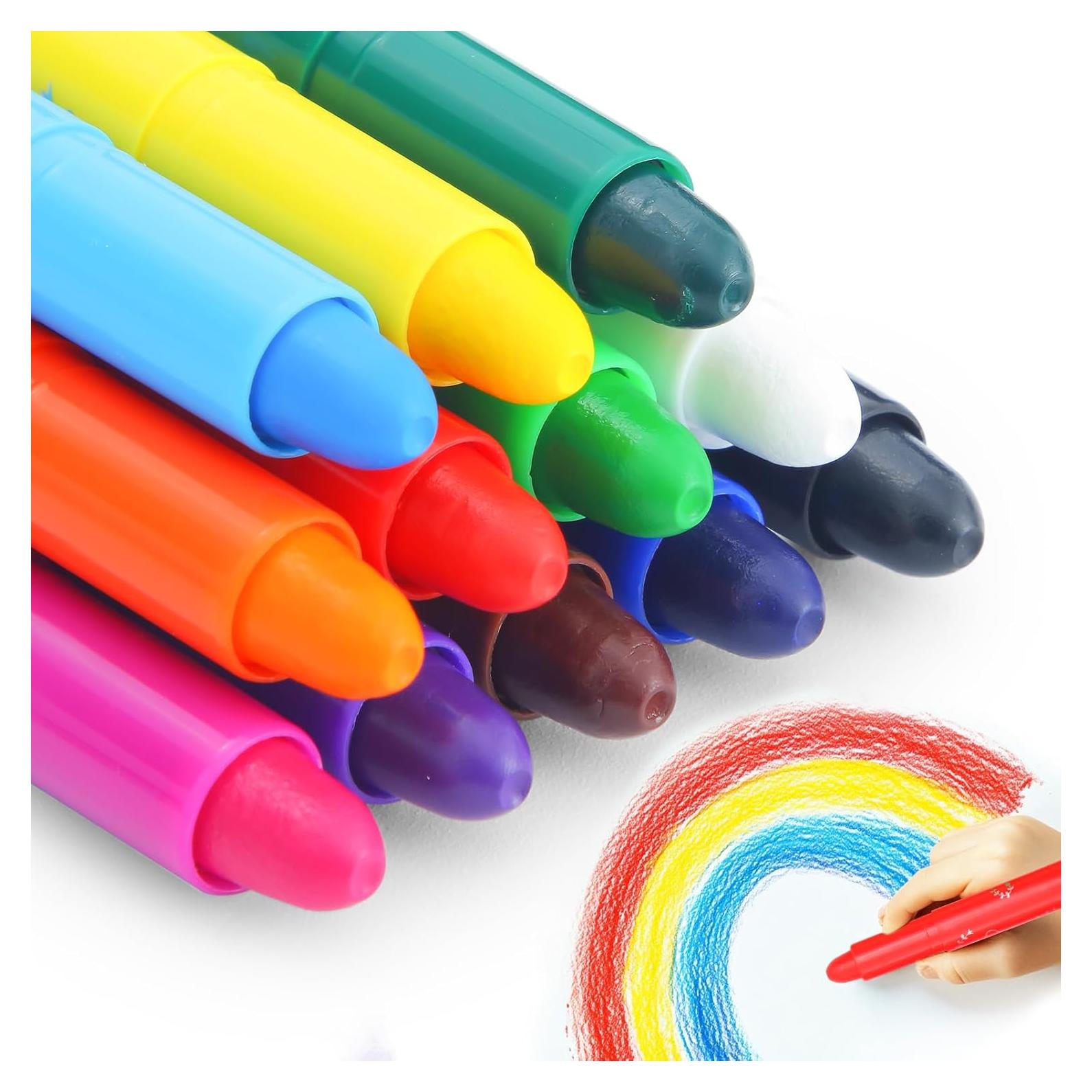 Palitos de Pintura Tempera M&G 12 Colores Lavables para Niños