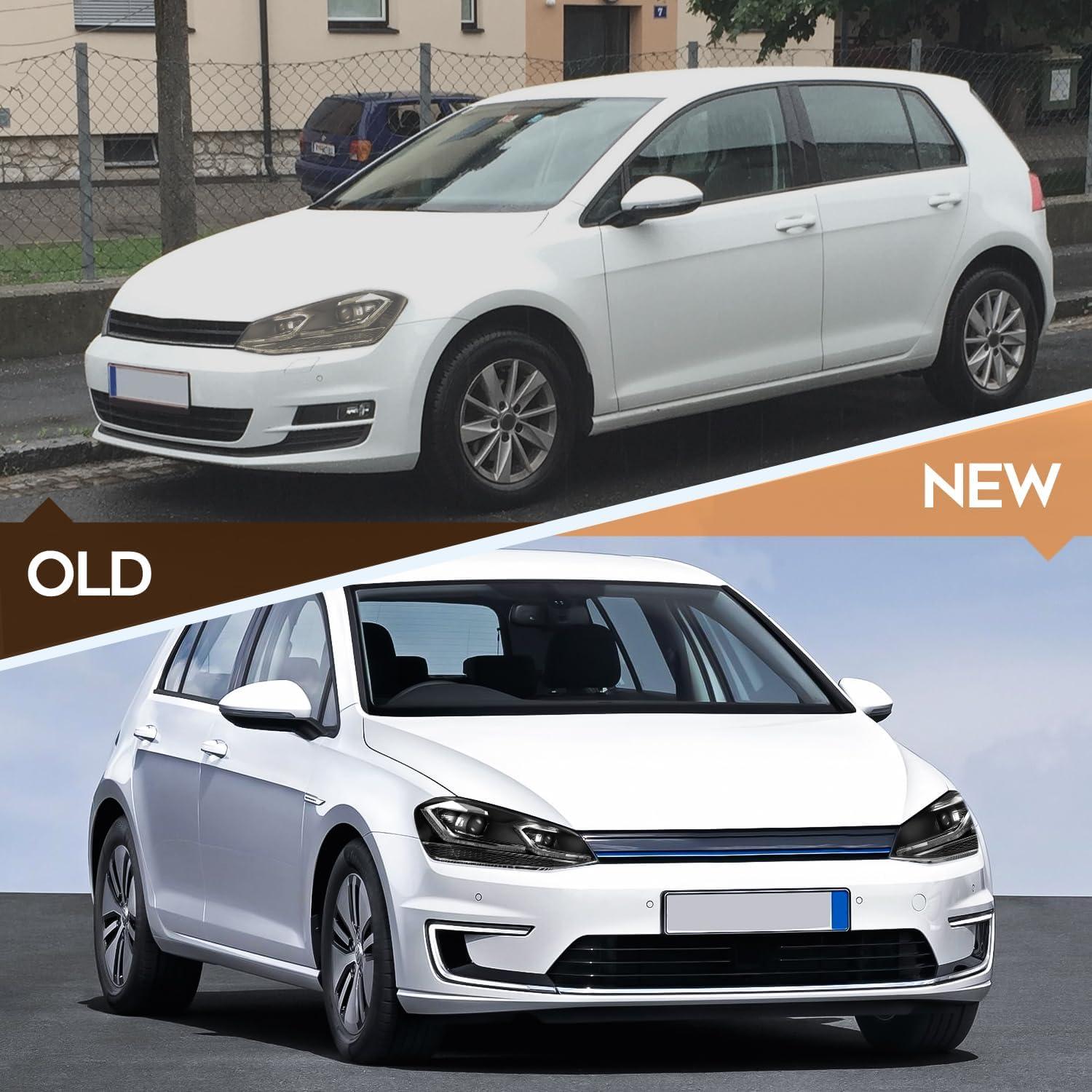 Conjunto de Faros LED LBRST para Golf 2014-2015 Carcasa Negra