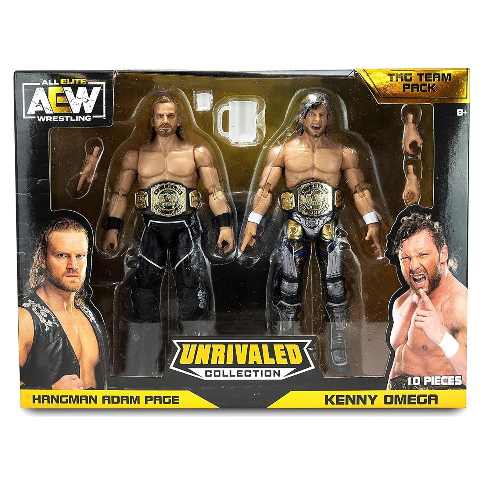 Figuras de Acción AEW Kenny Omega y Hangman Page - 2 Piezas