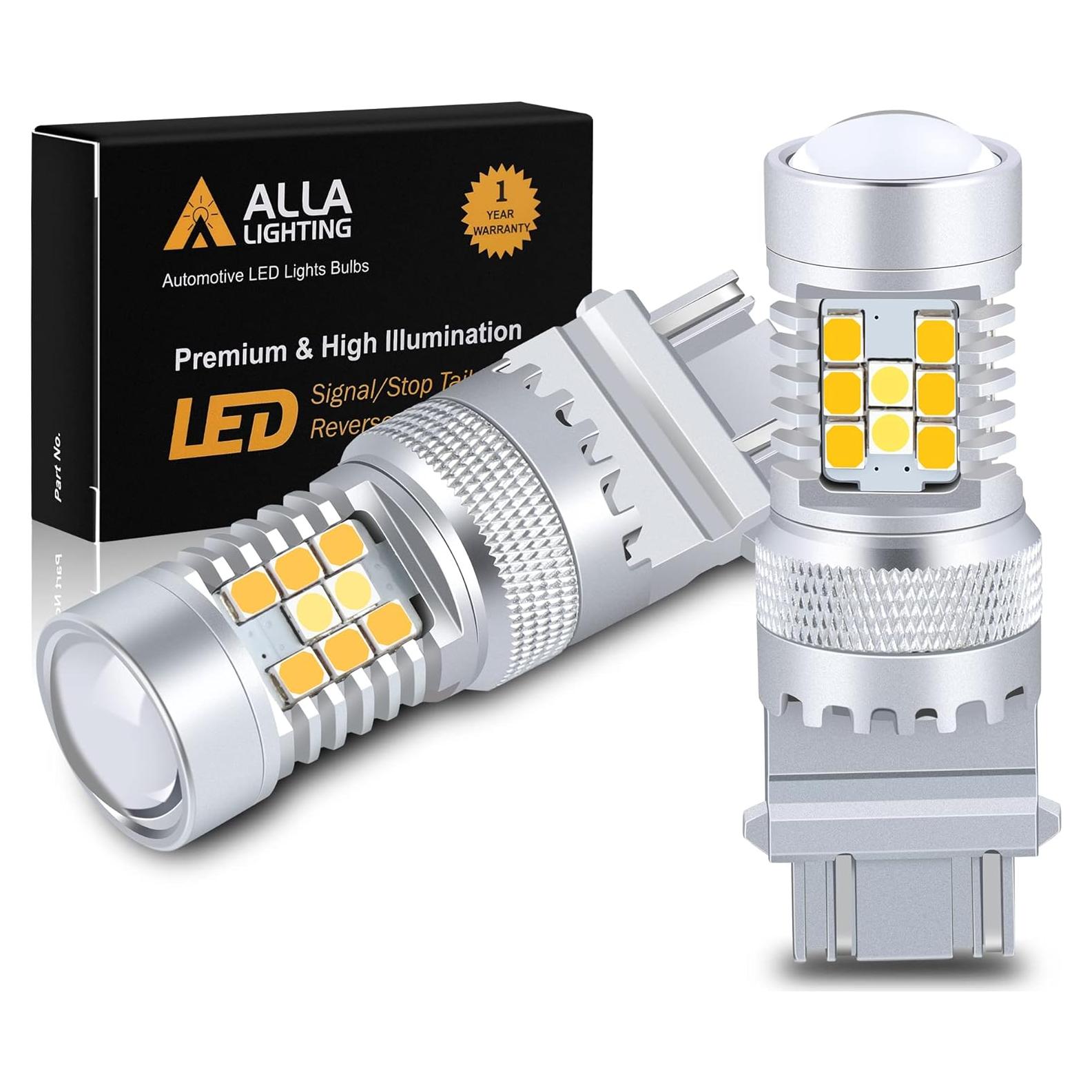 Bombillas LED Switchback T25 3157 3457 Alla 6000K Ámbar