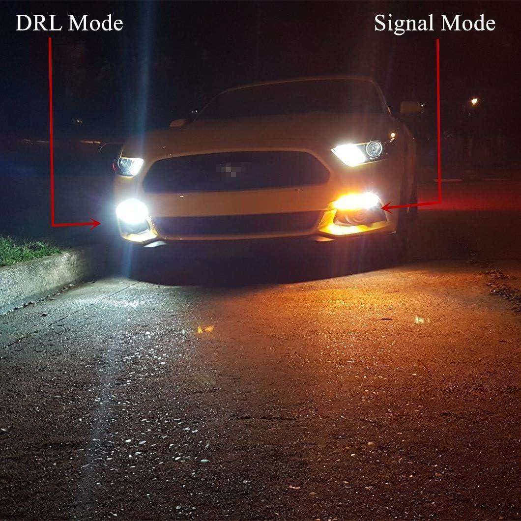 Bombillas LED Switchback T25 3157 3457 Alla 6000K Ámbar