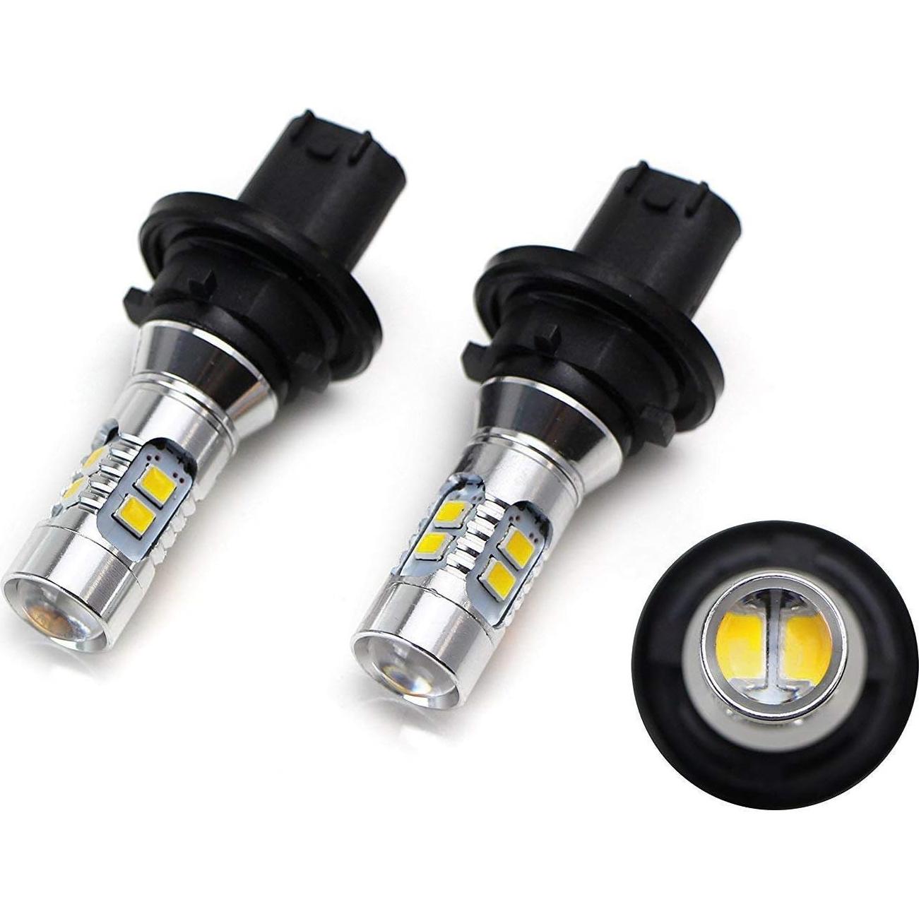 Bombillas LED iJDMTOY PH24WY 12272 Xenon Blanco - 2 Unidades