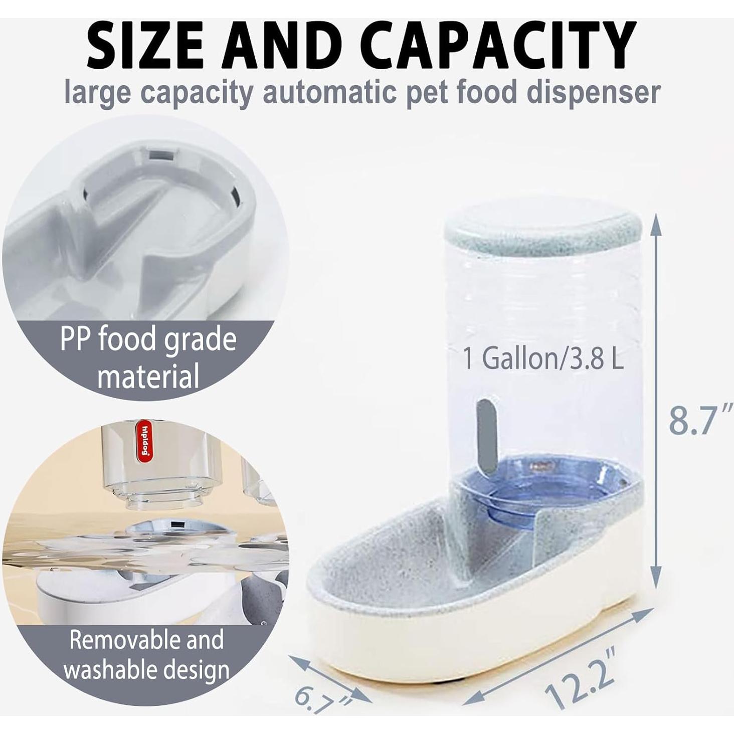 Dispensador automático de comida para perros Kathson 3.8L
