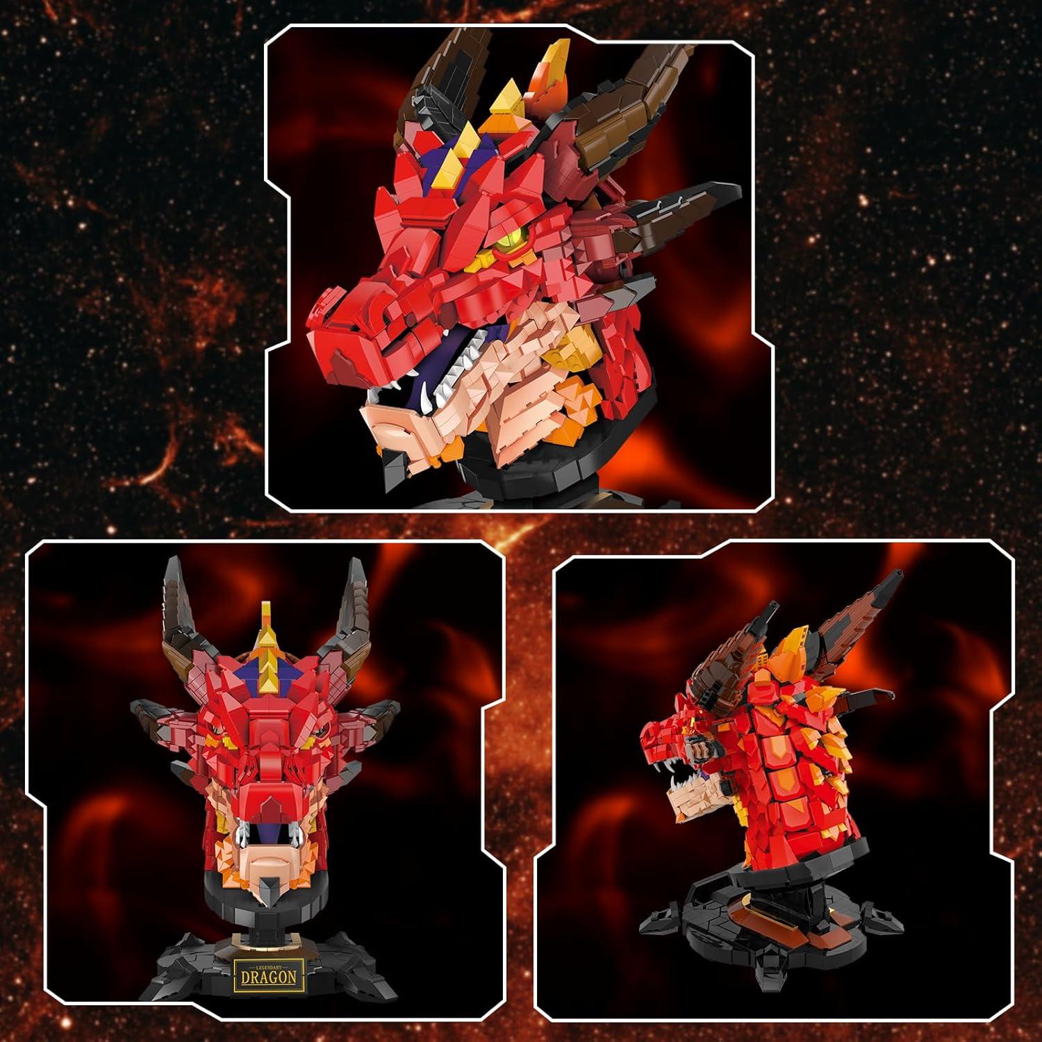 Set de Construcción Dragón de Fuego - 2713 Piezas