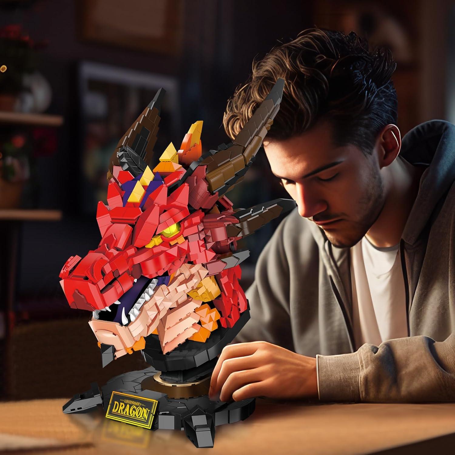 Set de Construcción Dragón de Fuego - 2713 Piezas