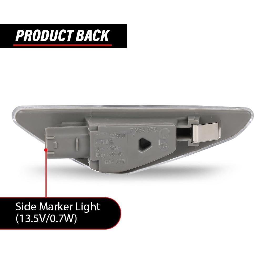 Luces de señal de giro frontal y marcador lateral DOTCOM BMW