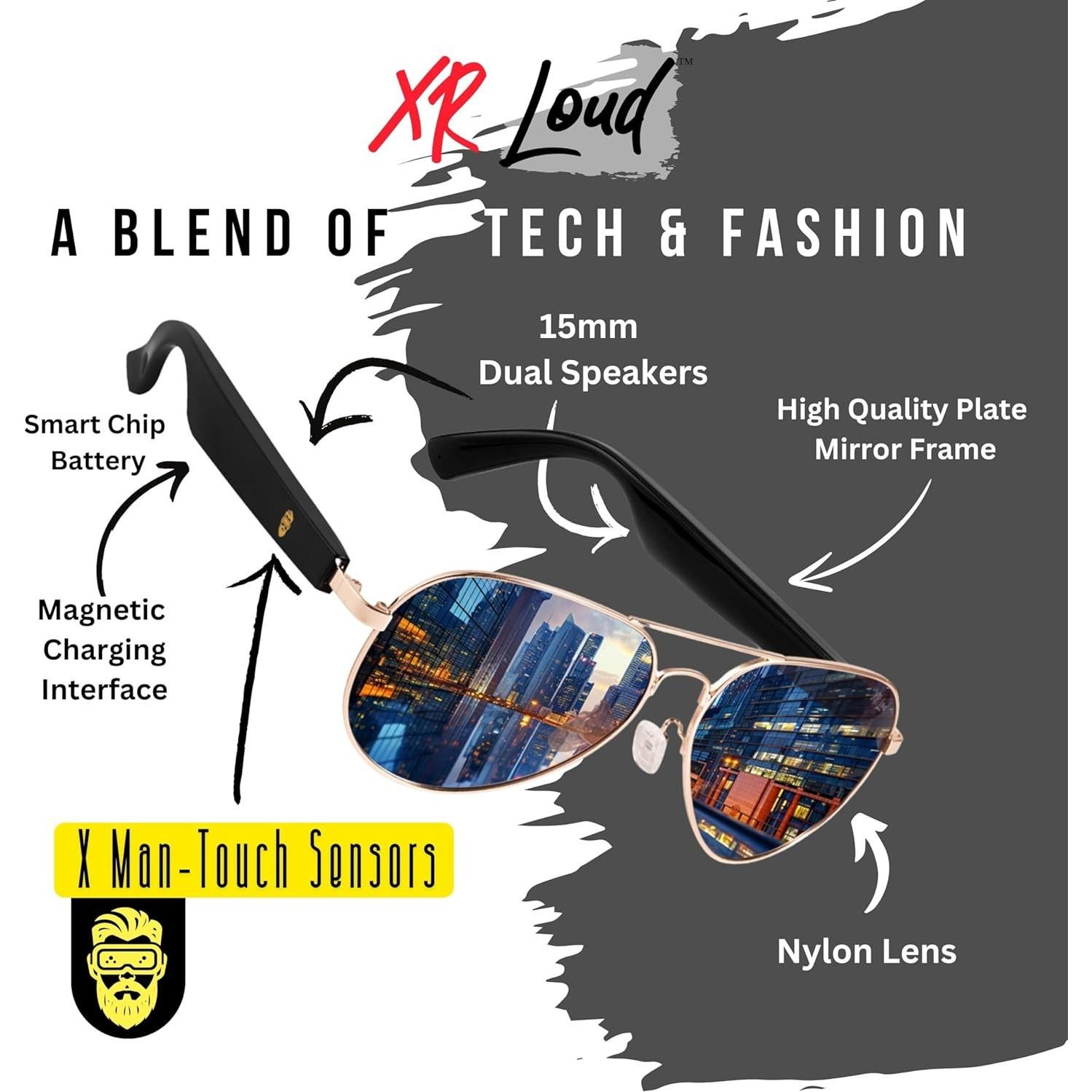Gafas Inteligentes Bluetooth XR Loud Alpha UV400 Polarizadas