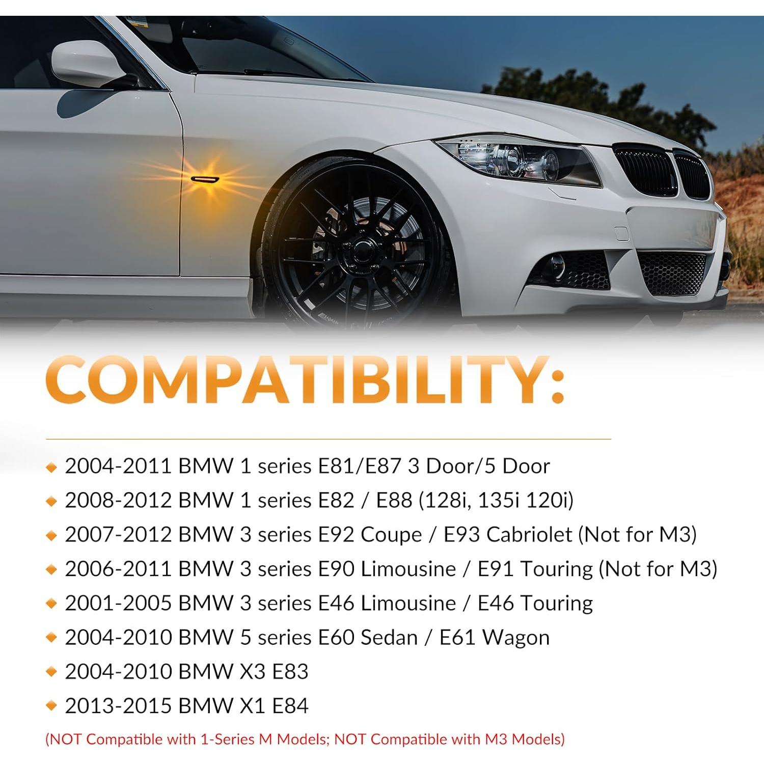 Luces de Marcador Lateral LED DERMOKA Ámbar Secuencial 2pcs