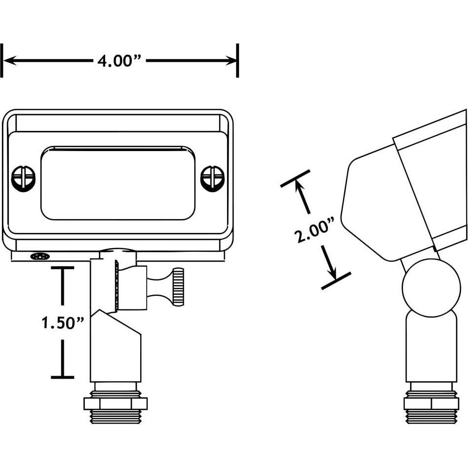 Lámpara de Inundación VOLT 12V de Latón para Jardín