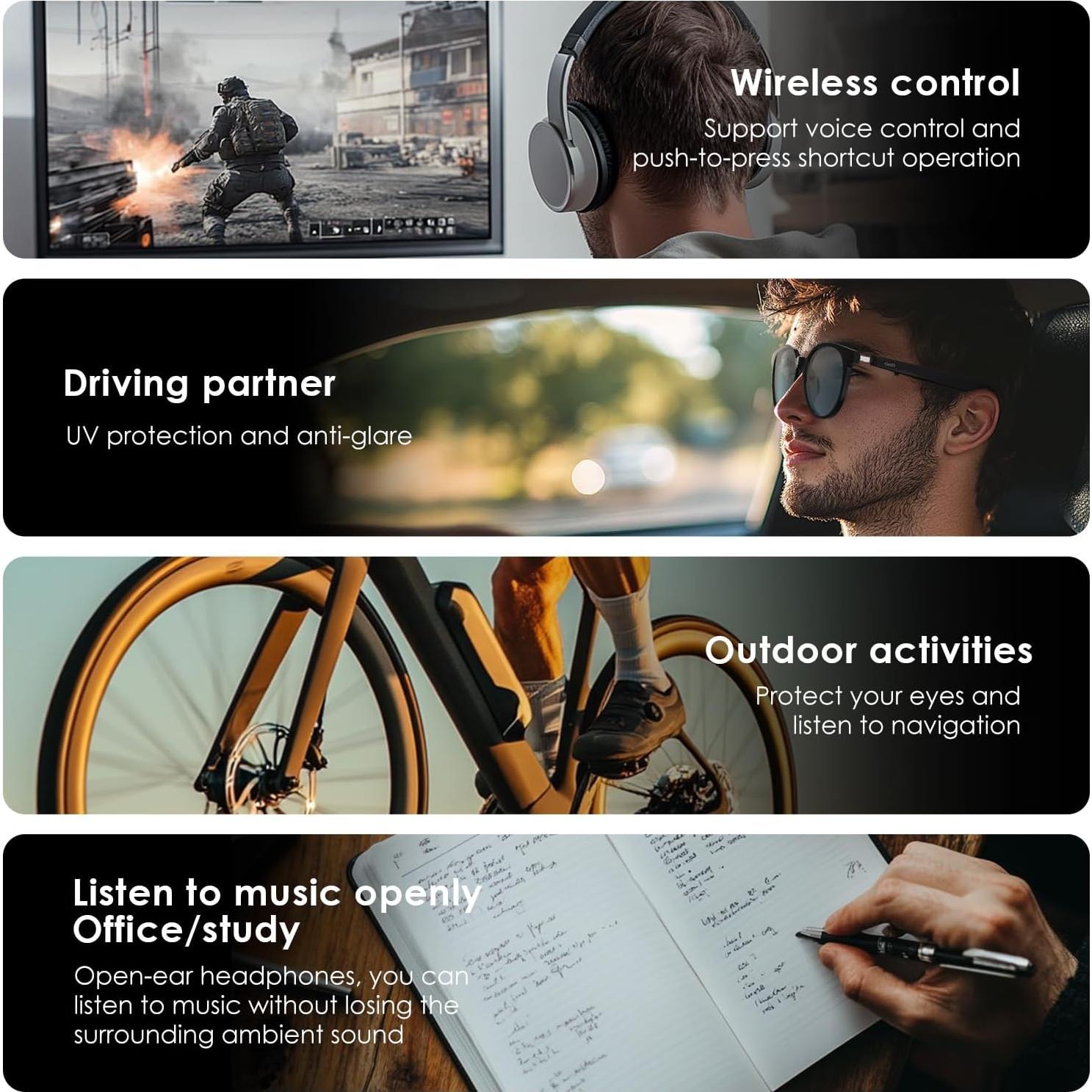 Gafas Inteligentes GetD con Bluetooth y Traducción AI