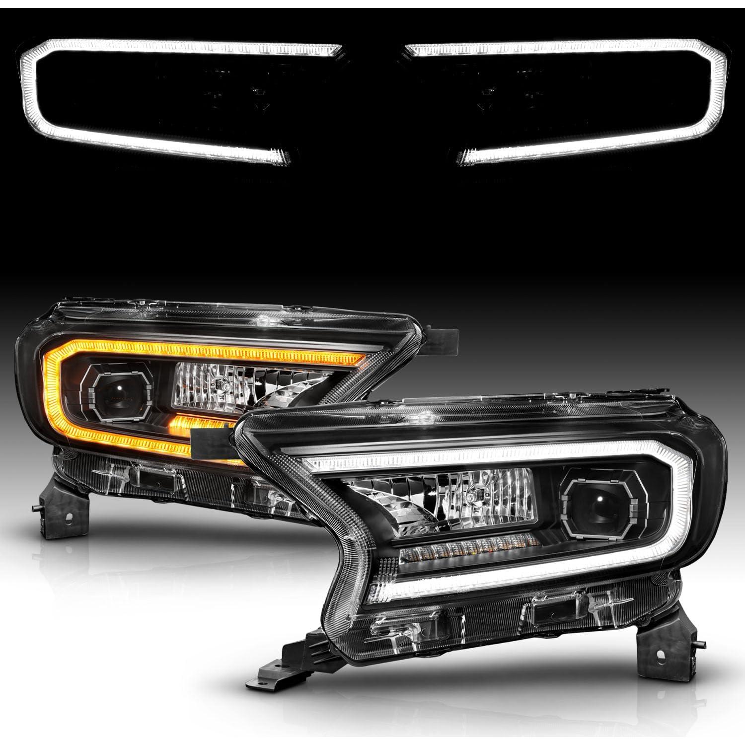 Faros LED Secuenciales AmeriLite para Ford Ranger 2019-2022