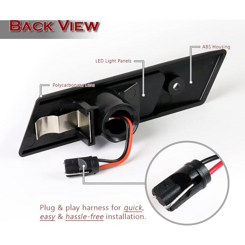 Luces de Marcador Lateral LED HYPERSPEED Ámbar BMW E36 1992-1998