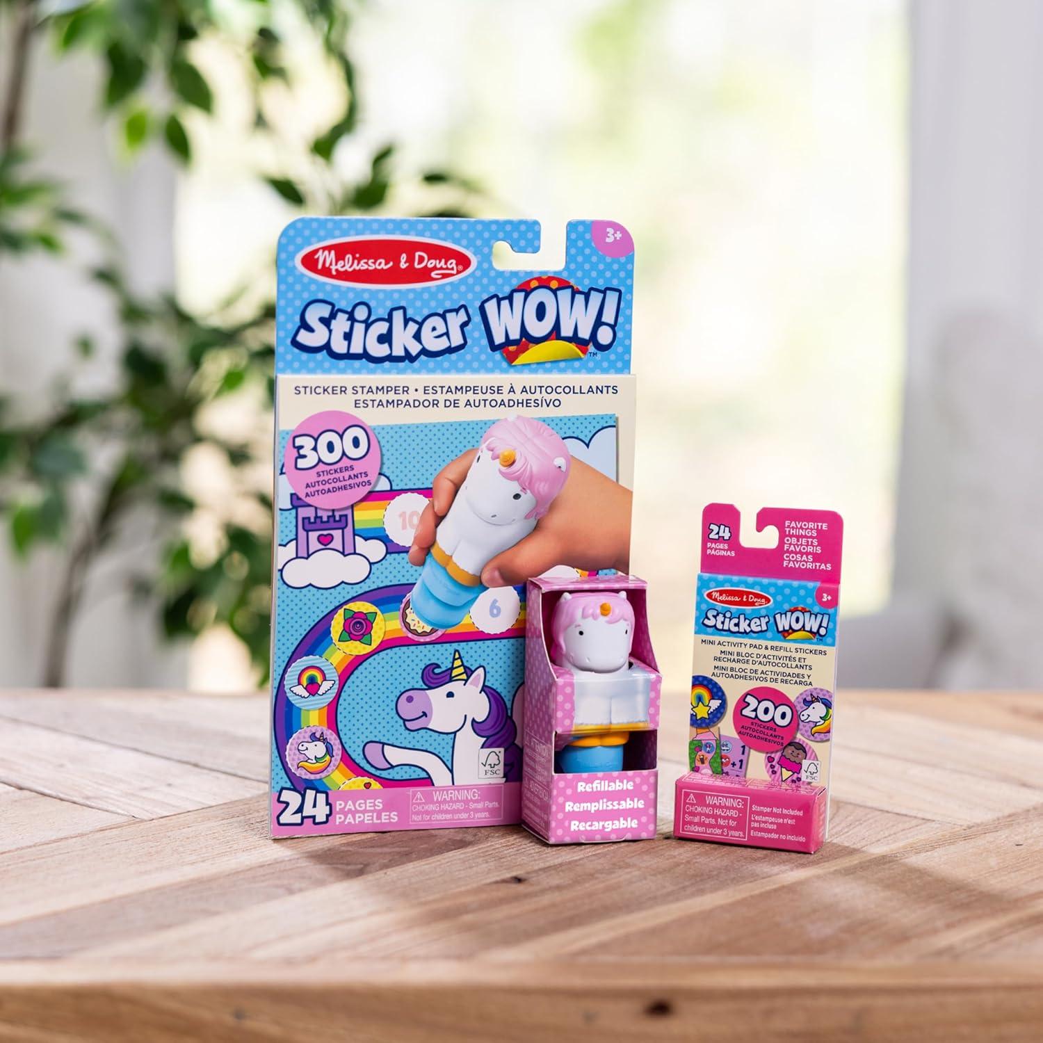 Melissa & Doug Sticker WOW! Unicornio 500 Pegatinas y Actividades