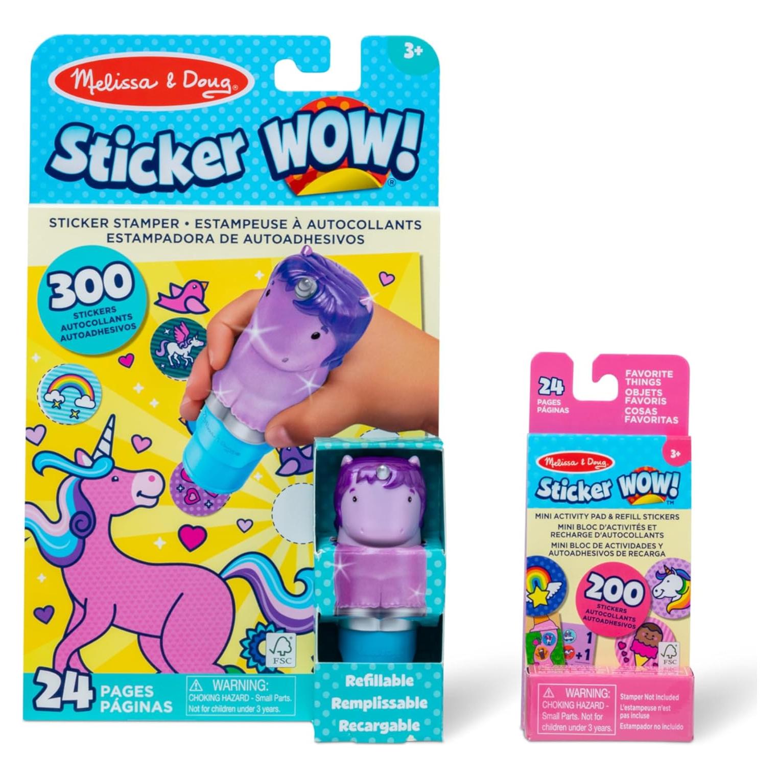 Melissa & Doug Sticker WOW! Unicornio Púrpura 500 Pegatinas
