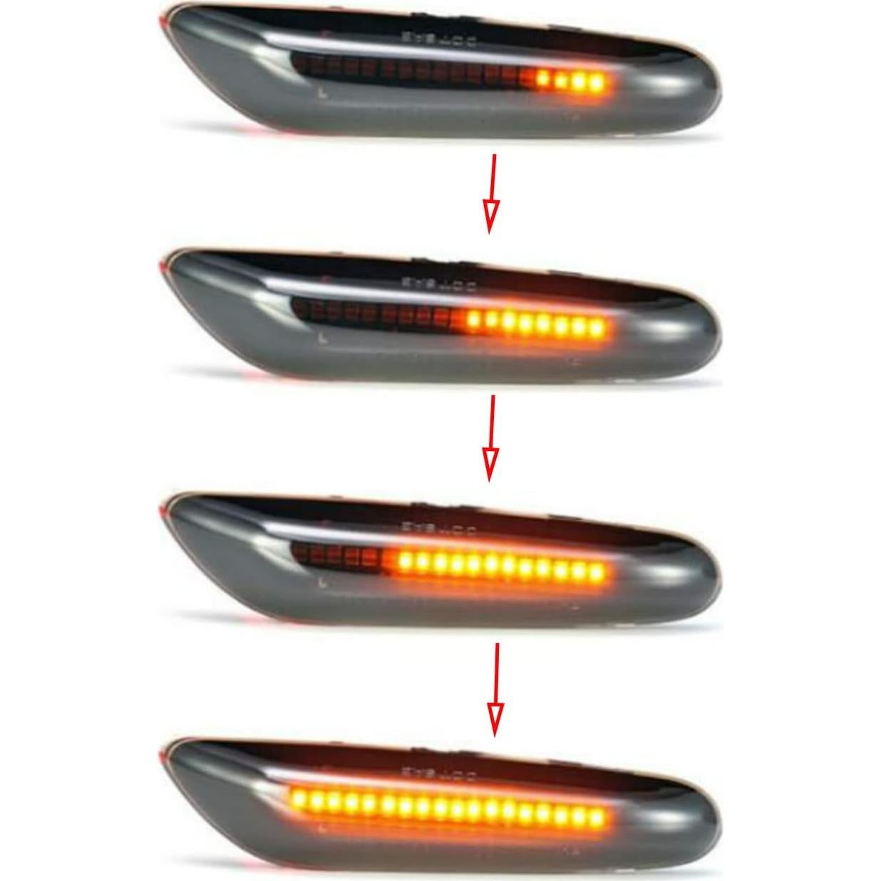 Luces de Señal de Giro LED Znakeauto Ahumadas para BMW E90 E91 E92