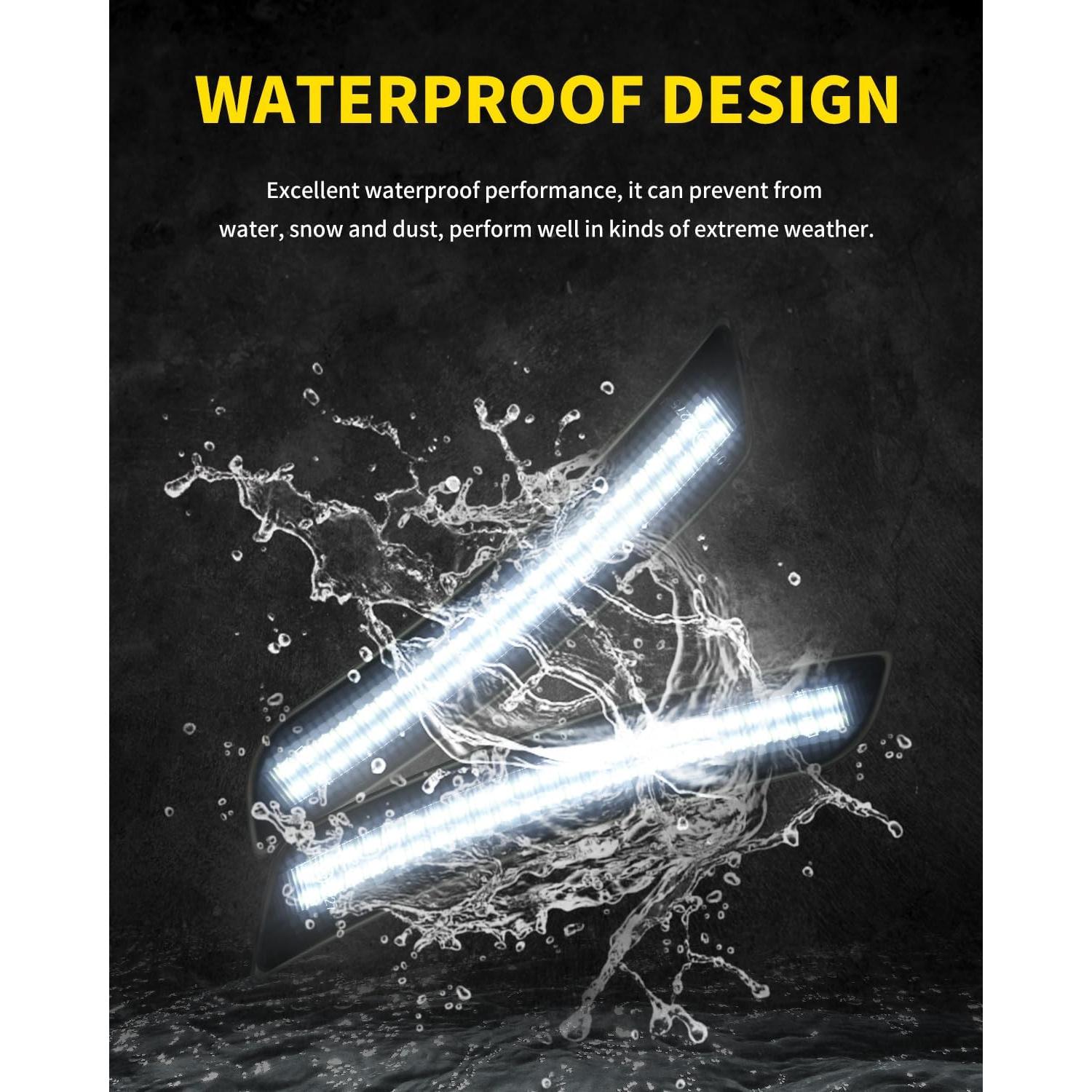 Luces de Marcador Lateral LED Asgohme Ahumadas para Chevy Camaro 2016-2023