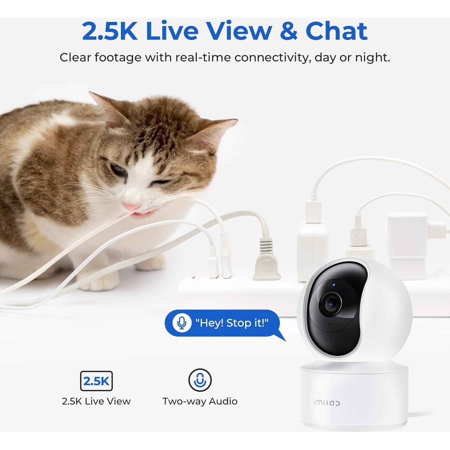 Cámara de Seguridad IMILAB C21 2.5K, 360° Interior WiFi