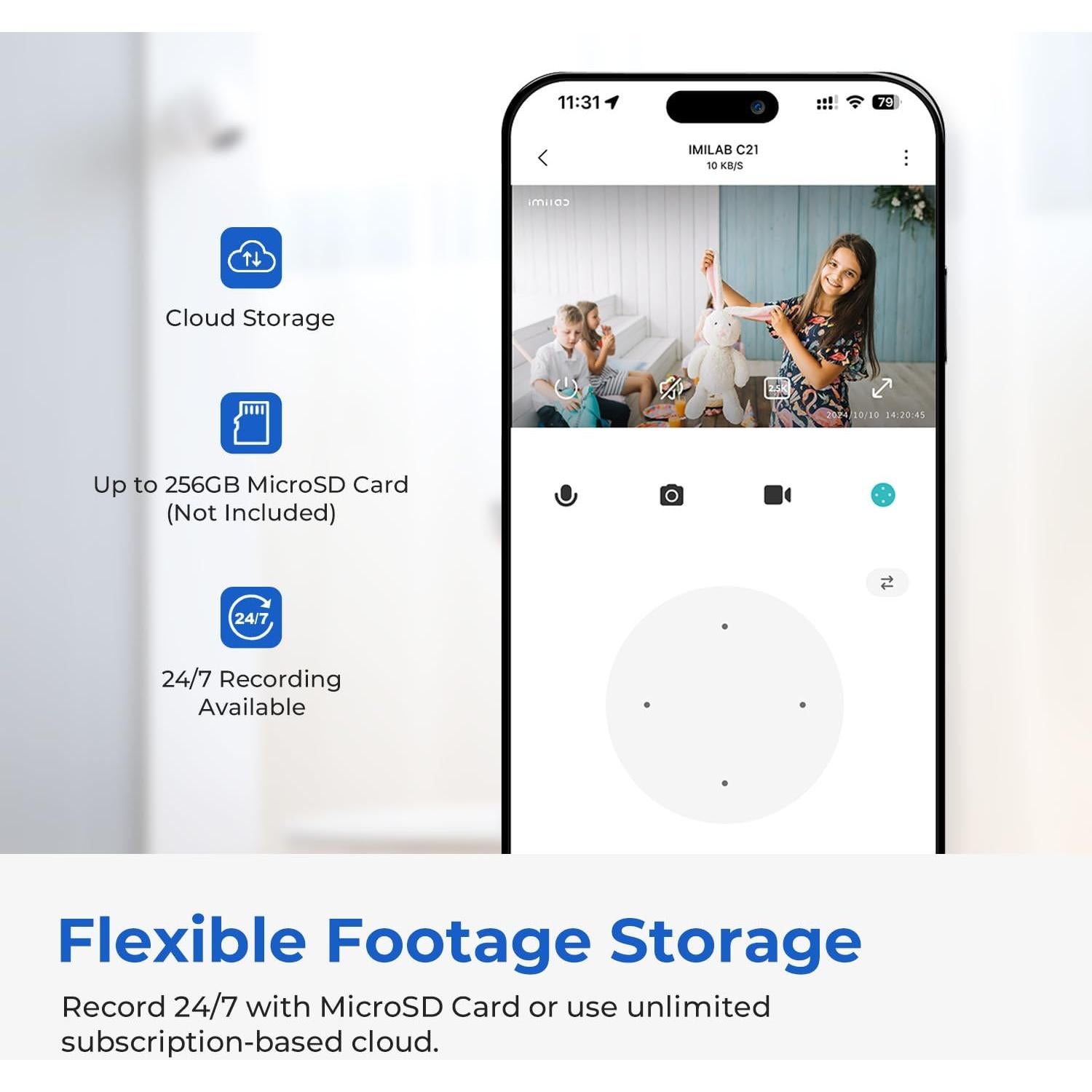 Cámara de Seguridad IMILAB C21 2.5K, 360° Interior WiFi