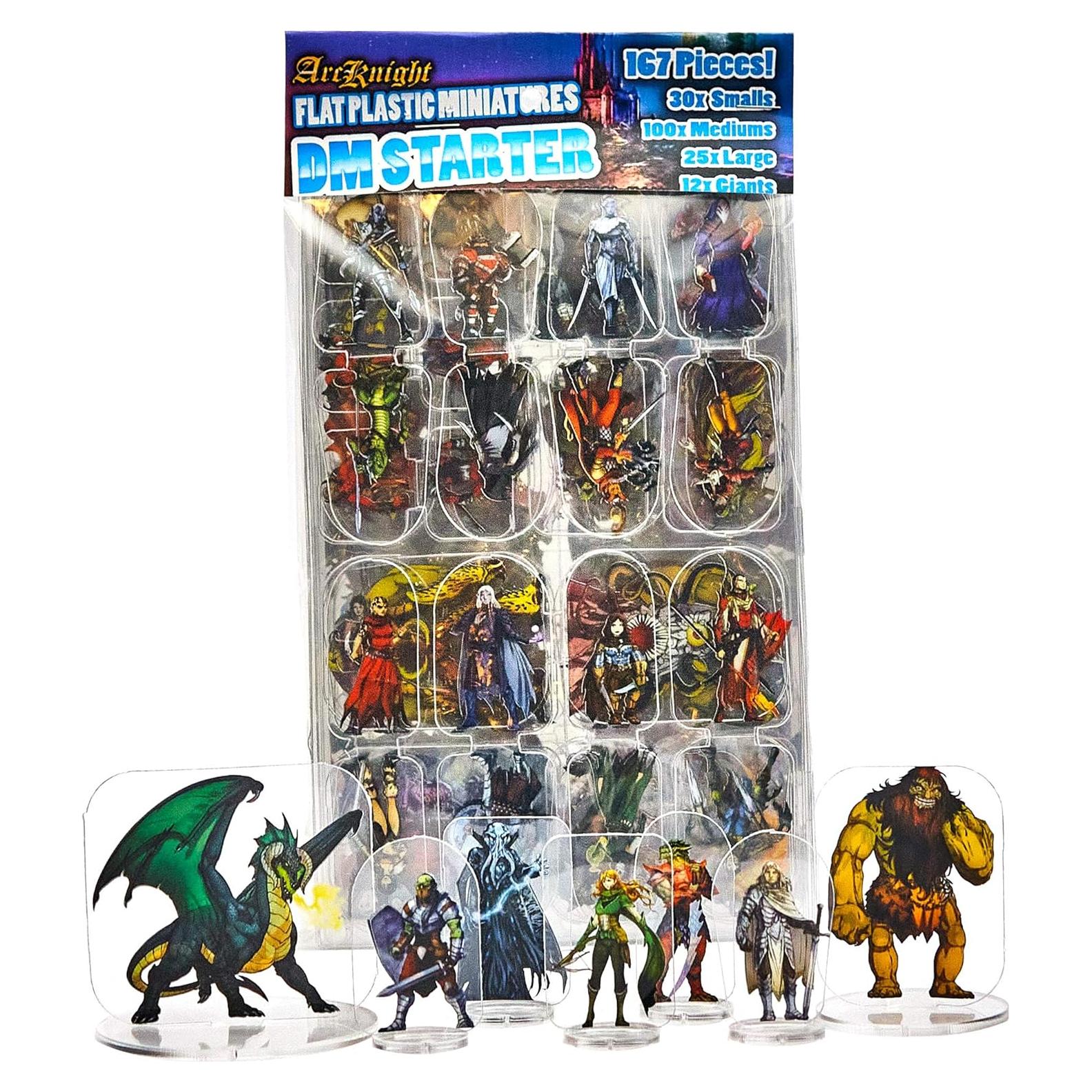 Conjunto de Miniaturas Planas Arcknight 167 Piezas D&D y Pathfinder