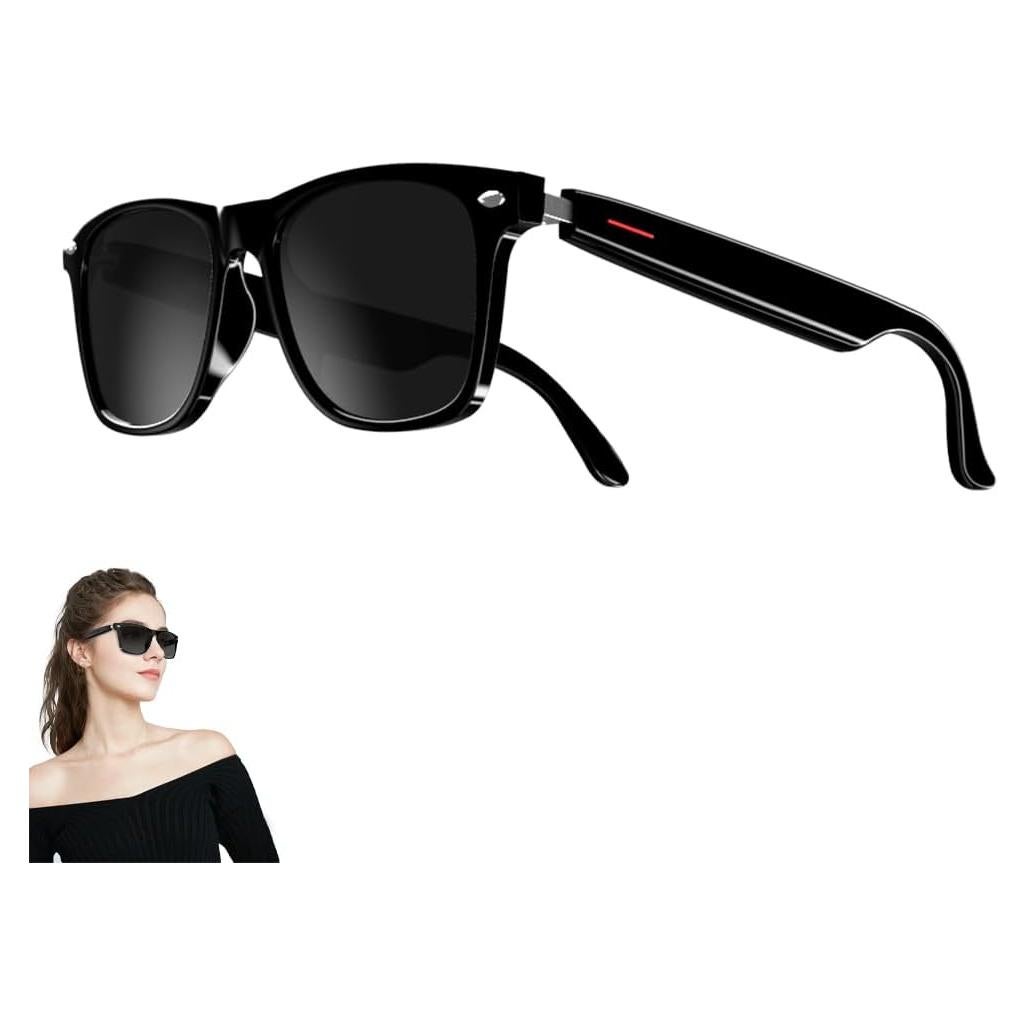 Gafas Bluetooth Inteligentes Yeabomy Negras UV Control Táctil