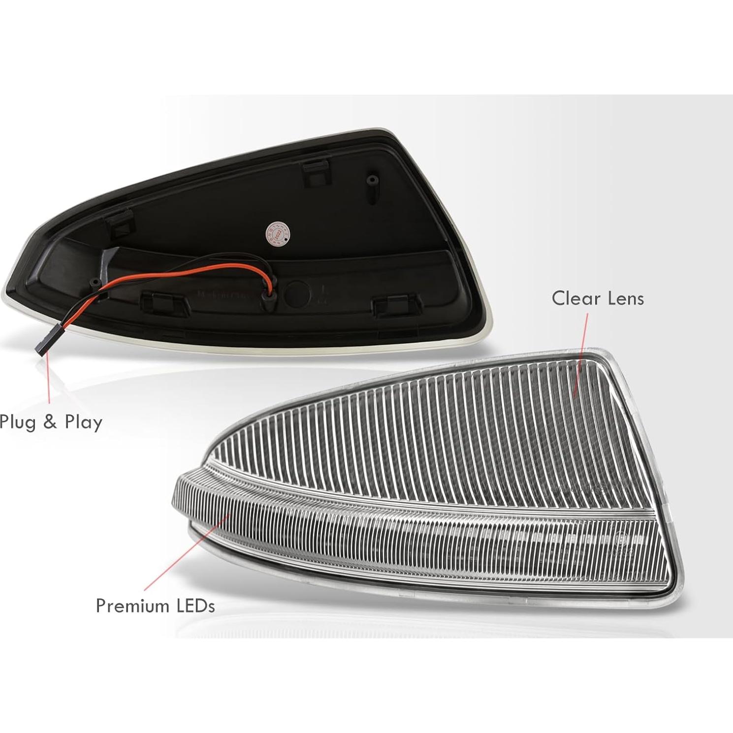 Luces LED Secuenciales AJP para Espejos Laterales C-Class ML-Class