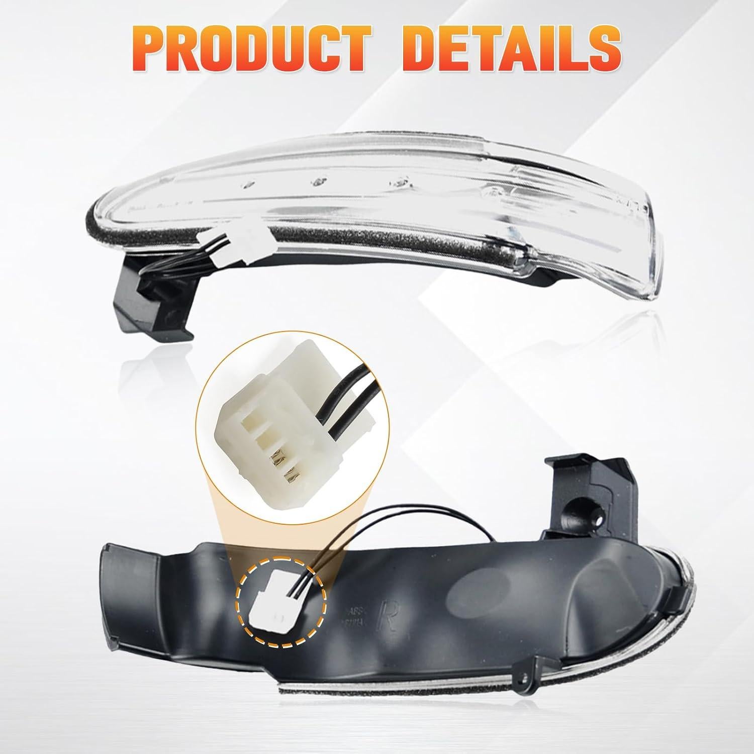 Luz de señal de giro LED ámbar RAGBUSCLE para Mercedes 2003-2008