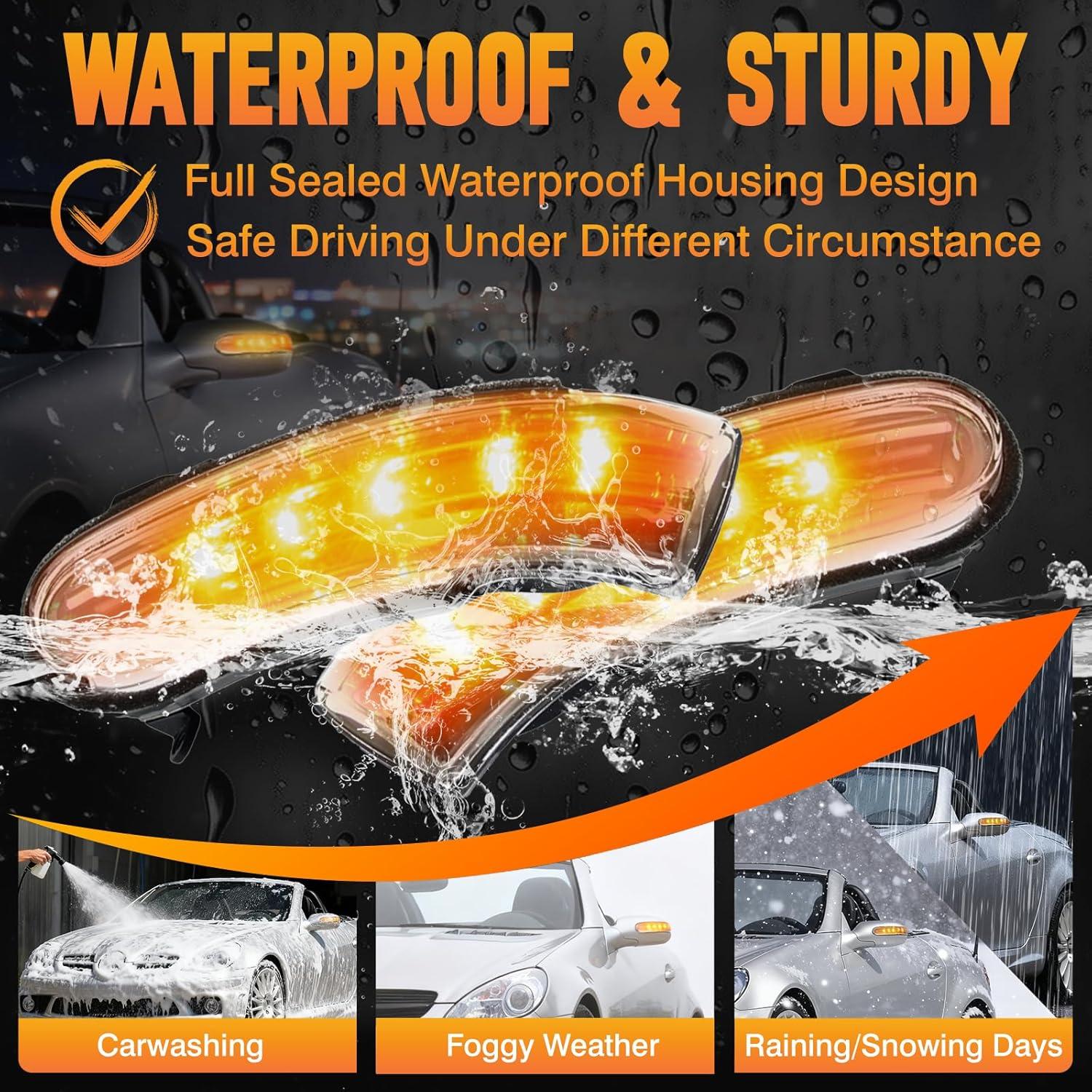 Luz de señal de giro LED ámbar RAGBUSCLE para Mercedes 2003-2008