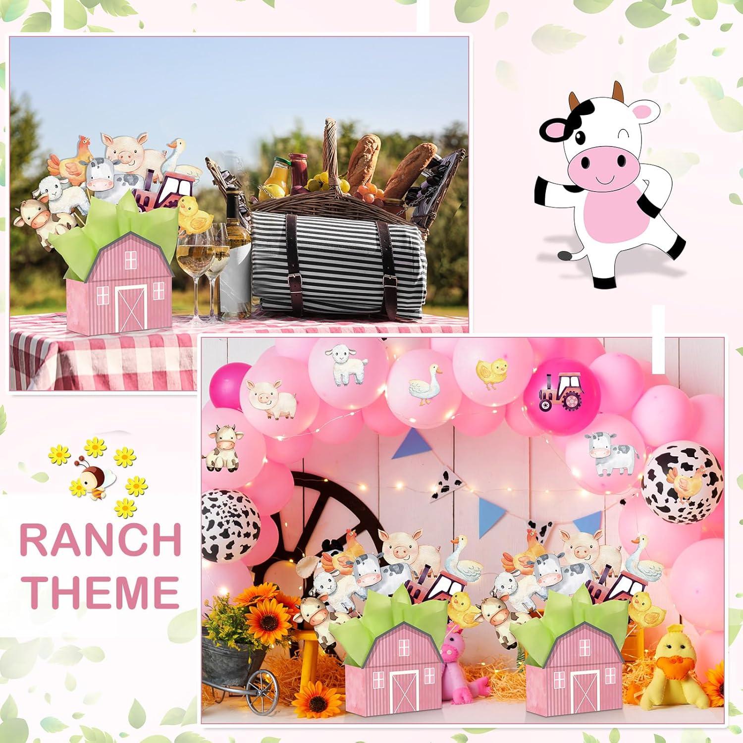 Centros de Mesa Animales de Granja 122 Pcs Seenelling