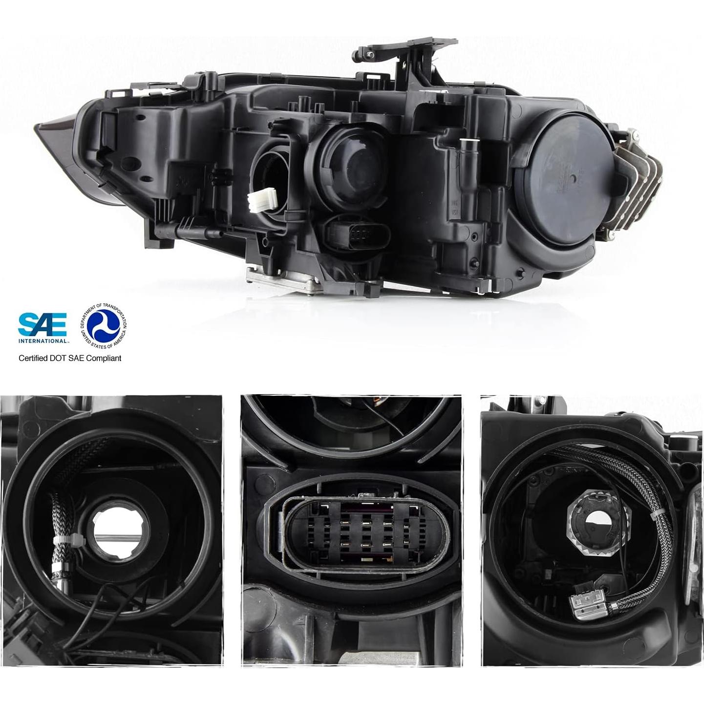 Faro Proyector AKKON Lado Pasajero Audi A5 2013-2017 HID