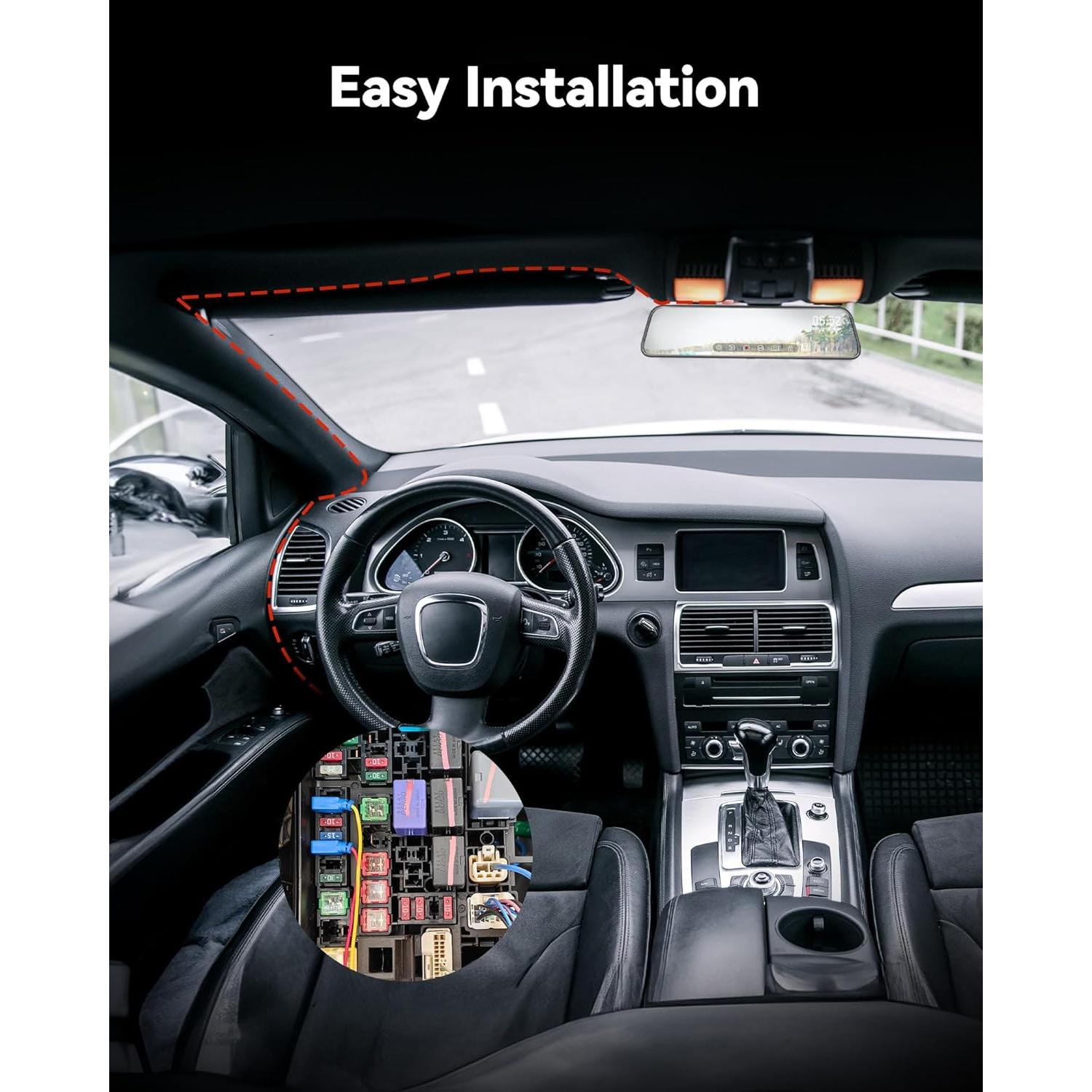 Kit de Cableado Duro WOLFBOX USB Tipo-C 3.51m para Cámara