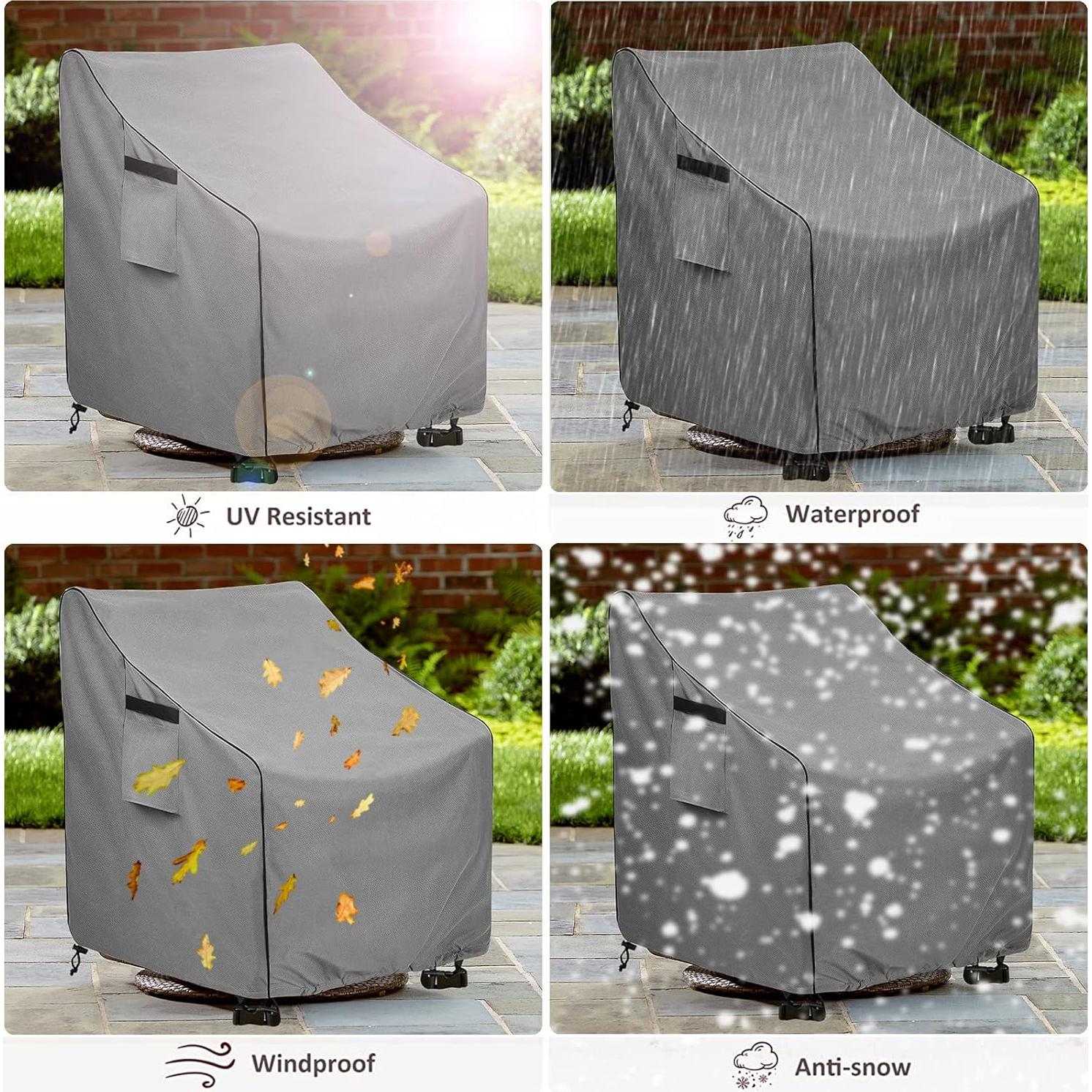 Cubierta de Silla Giratoria okcool 2 Paquete Impermeable