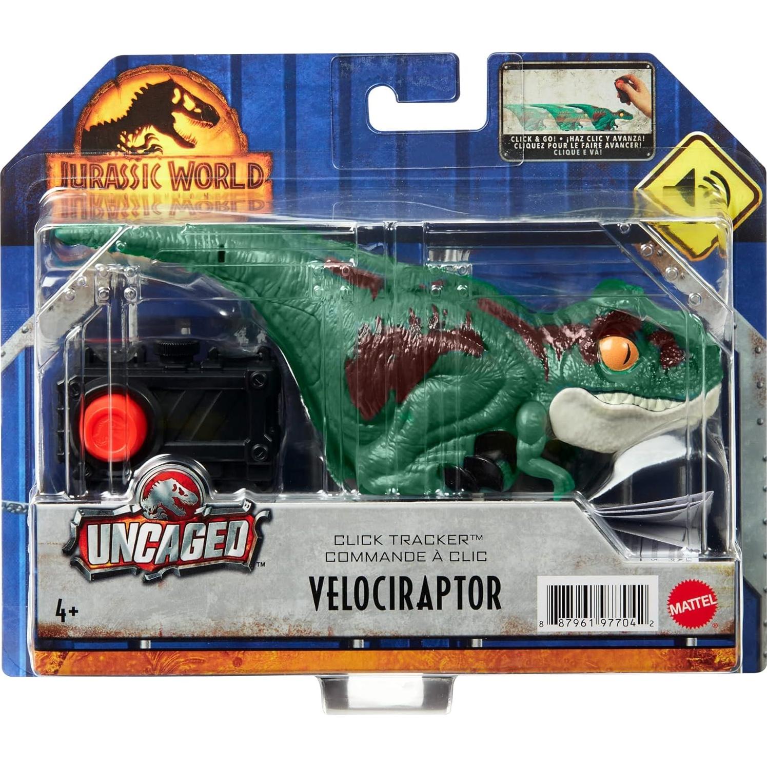 Juguete Dinosaurio Mattel Velociraptor Uncaged con Sonido