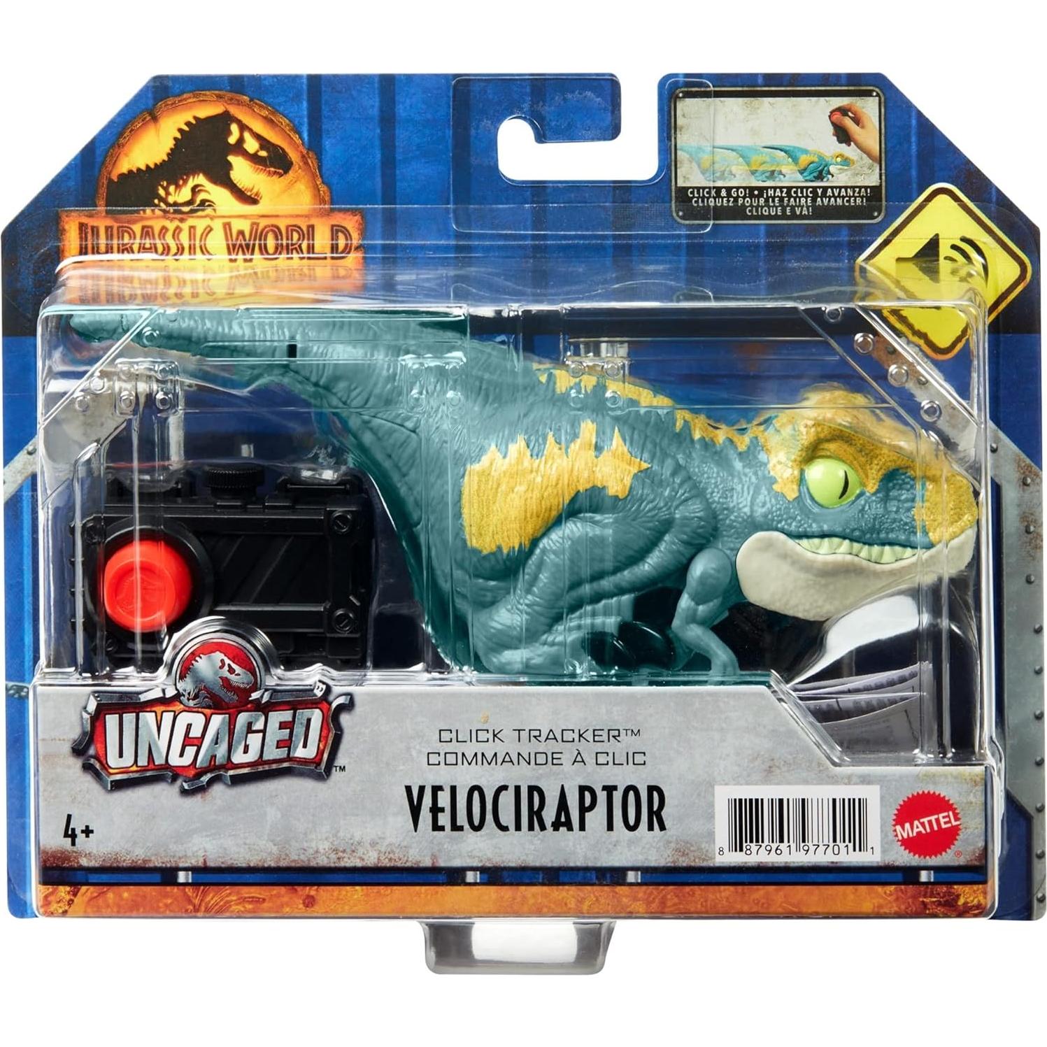 Juguete Dinosaurio Mattel Velociraptor Blue 15 cm con Sonido