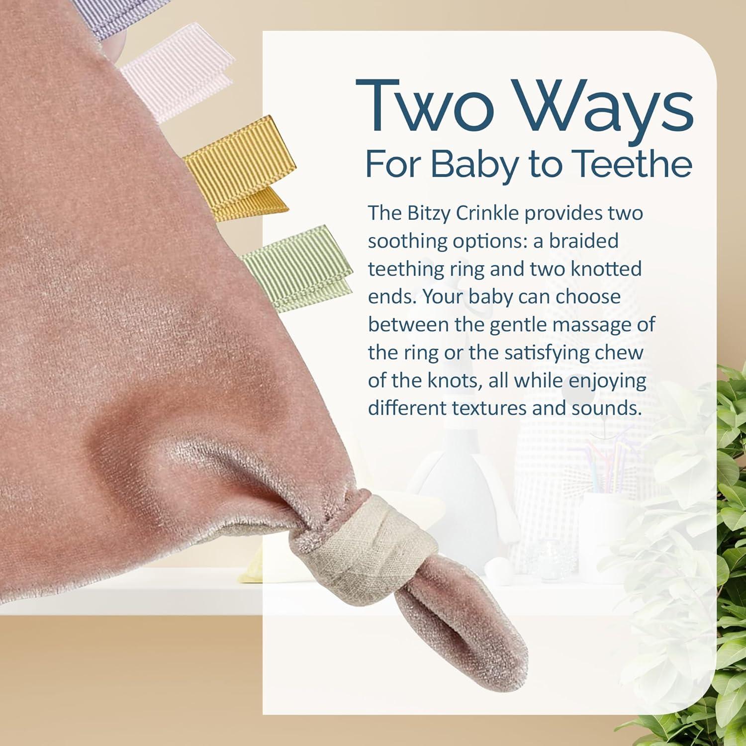 Juguete Sensorial Crinkle Conejo Itzy Ritzy para Bebés