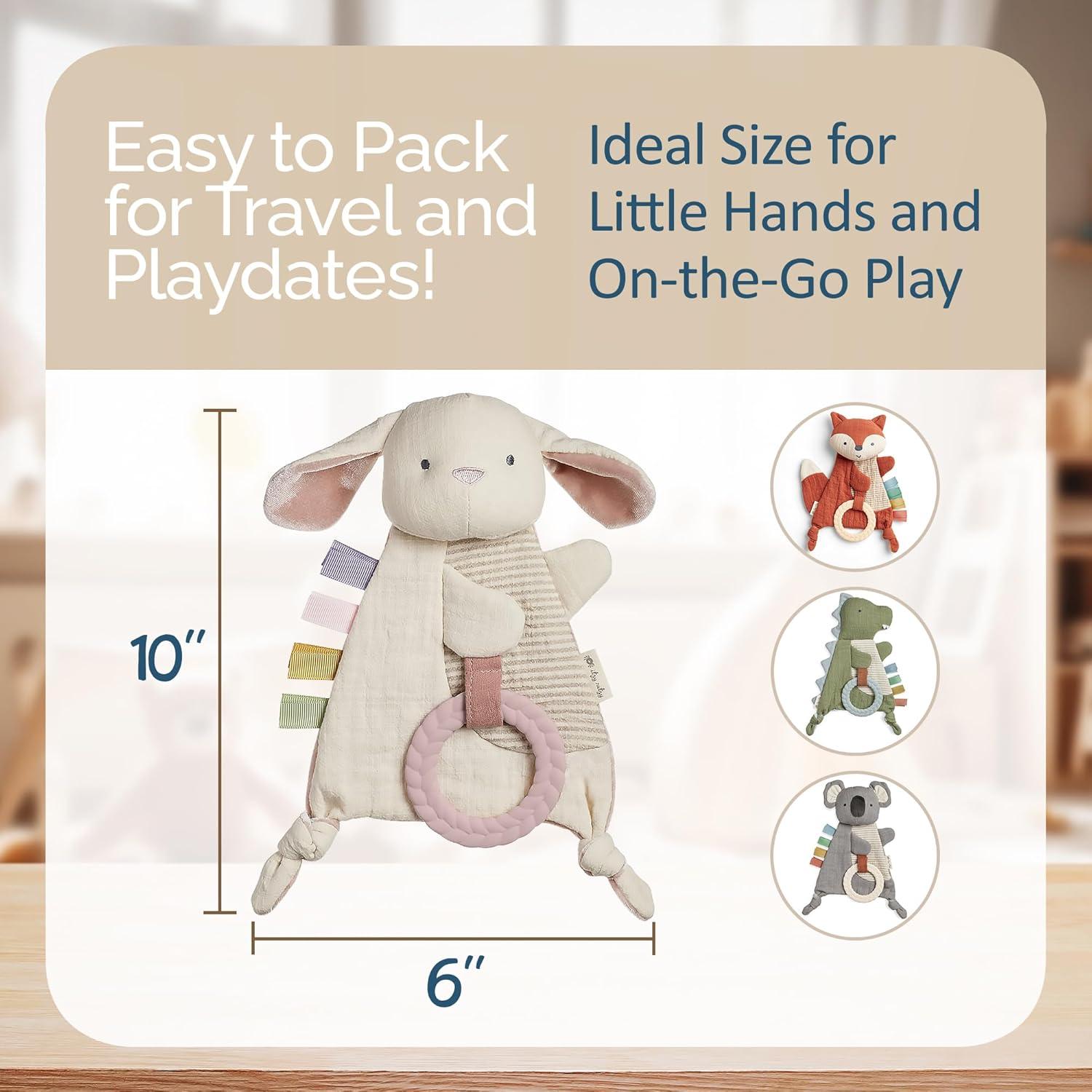 Juguete Sensorial Crinkle Conejo Itzy Ritzy para Bebés